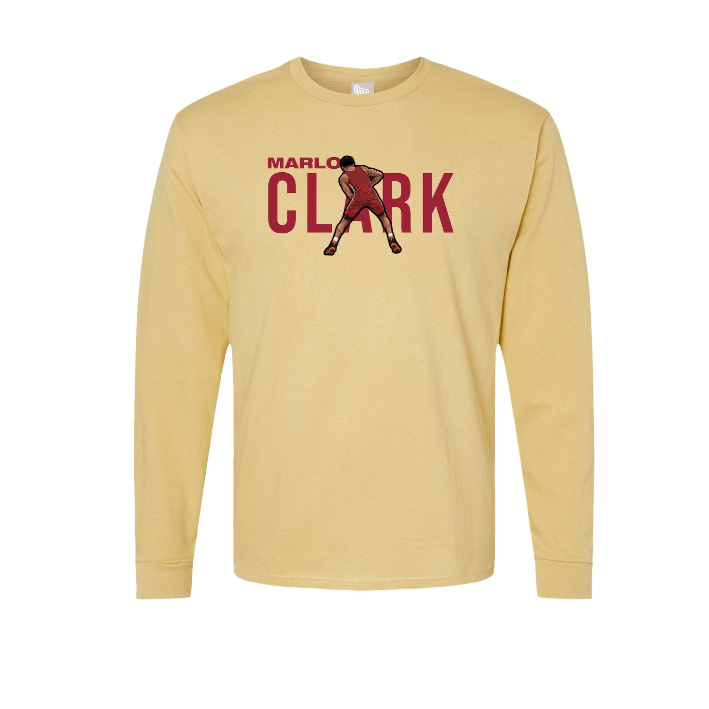 Long Sleeve Tee — Player Name in Vegas Gold