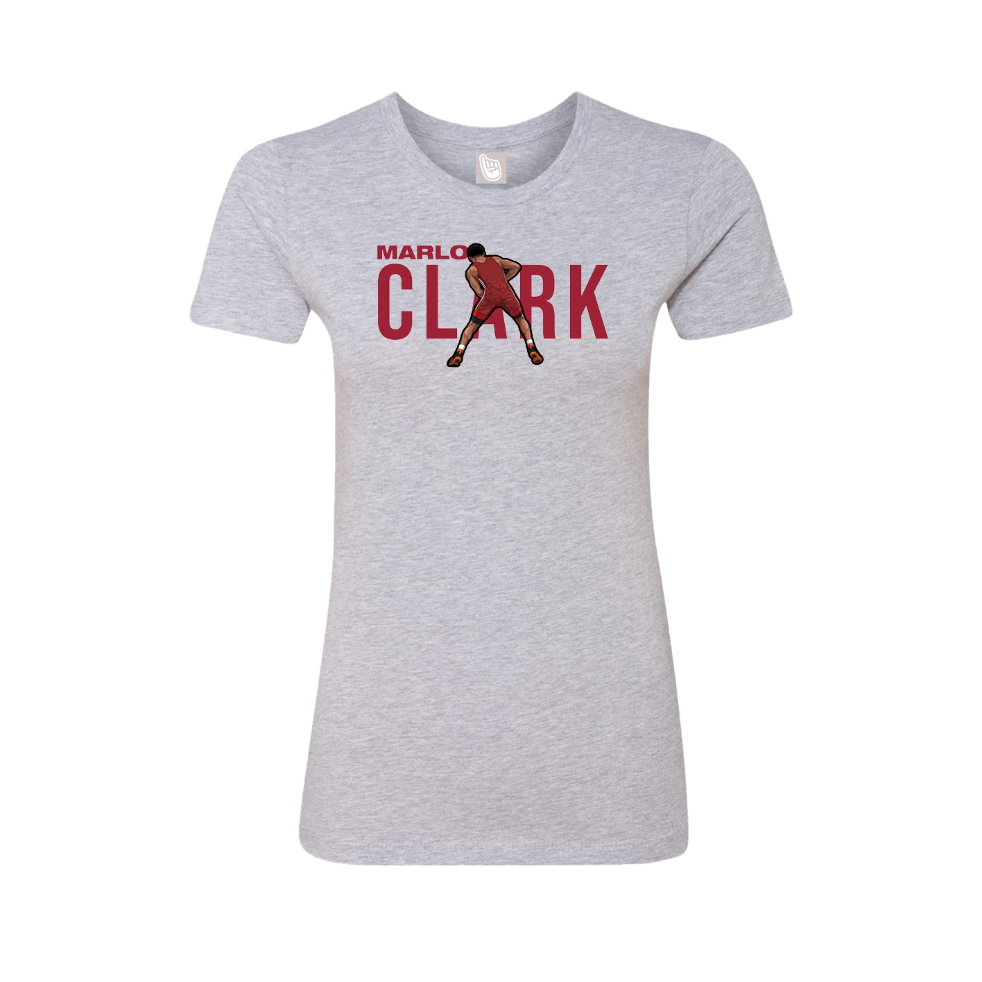 Womens Tee — Player Name in Grey