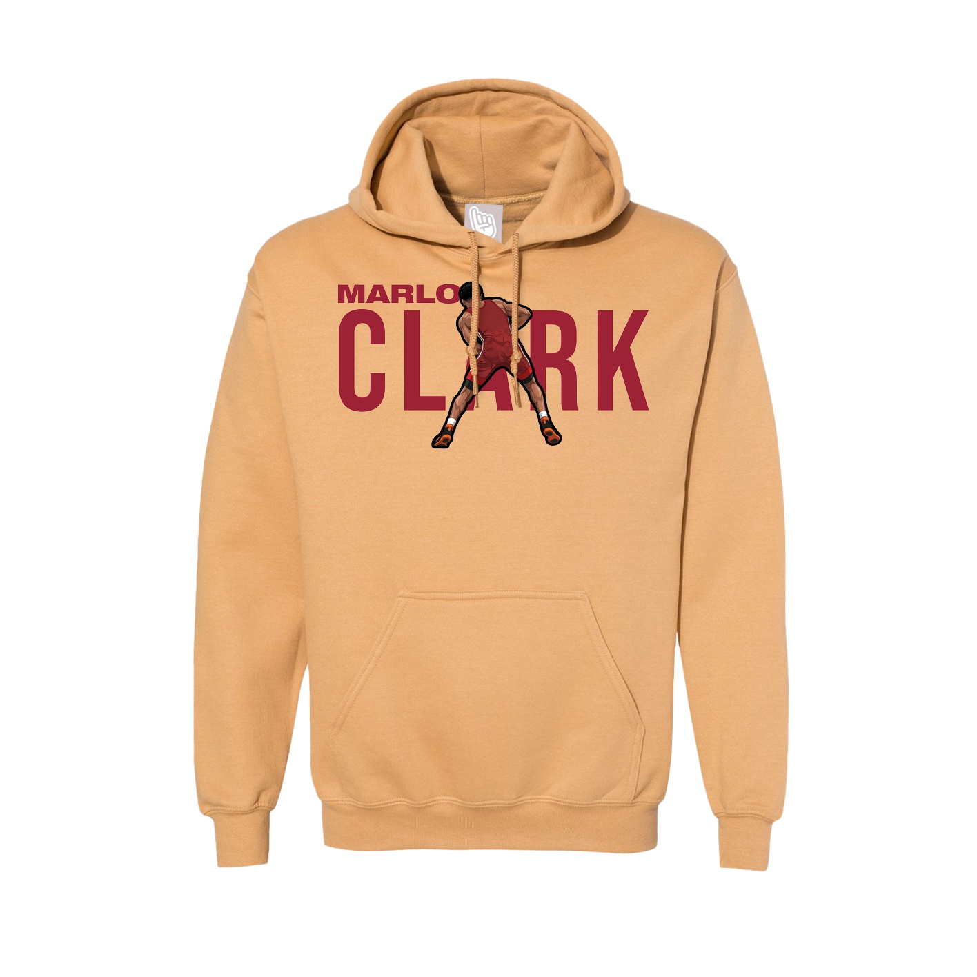 Hoodie — Player Name in Vegas Gold