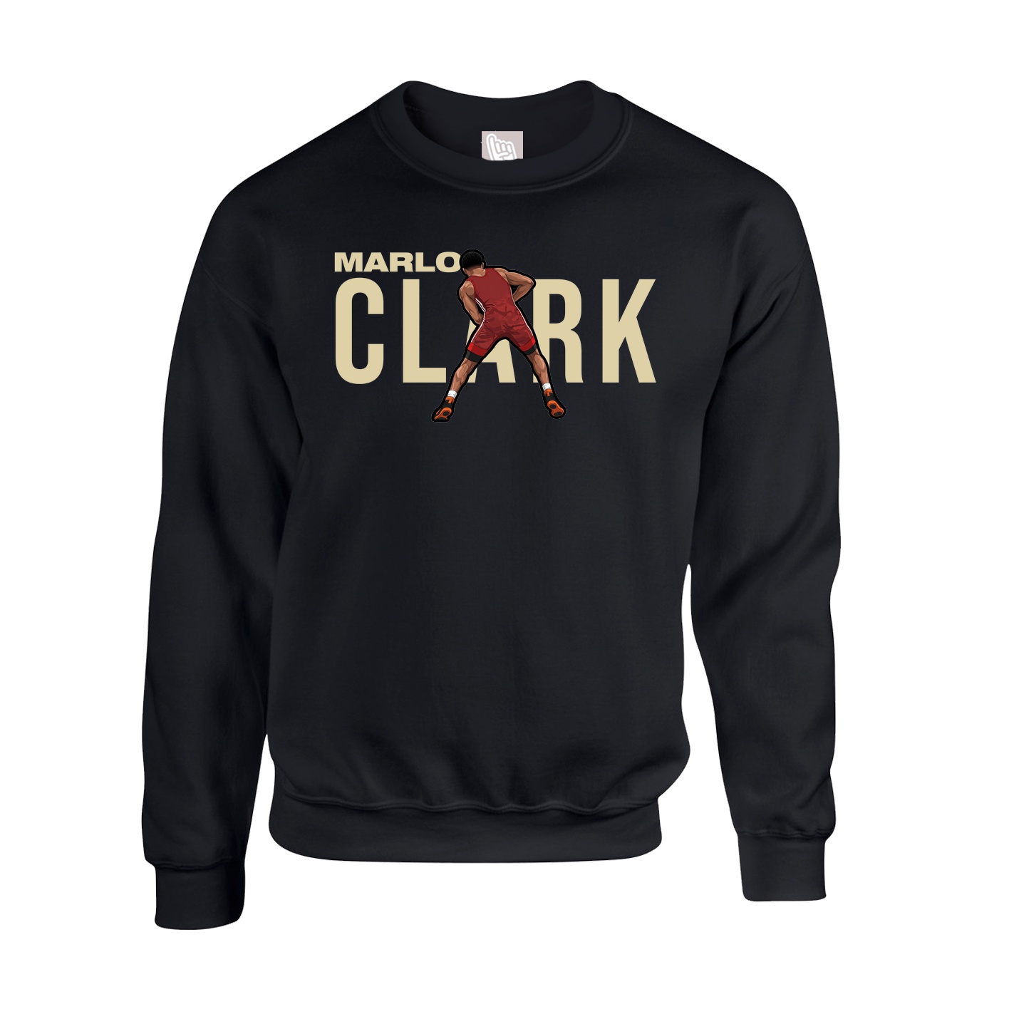 Fleece Crew — Player Name in Black