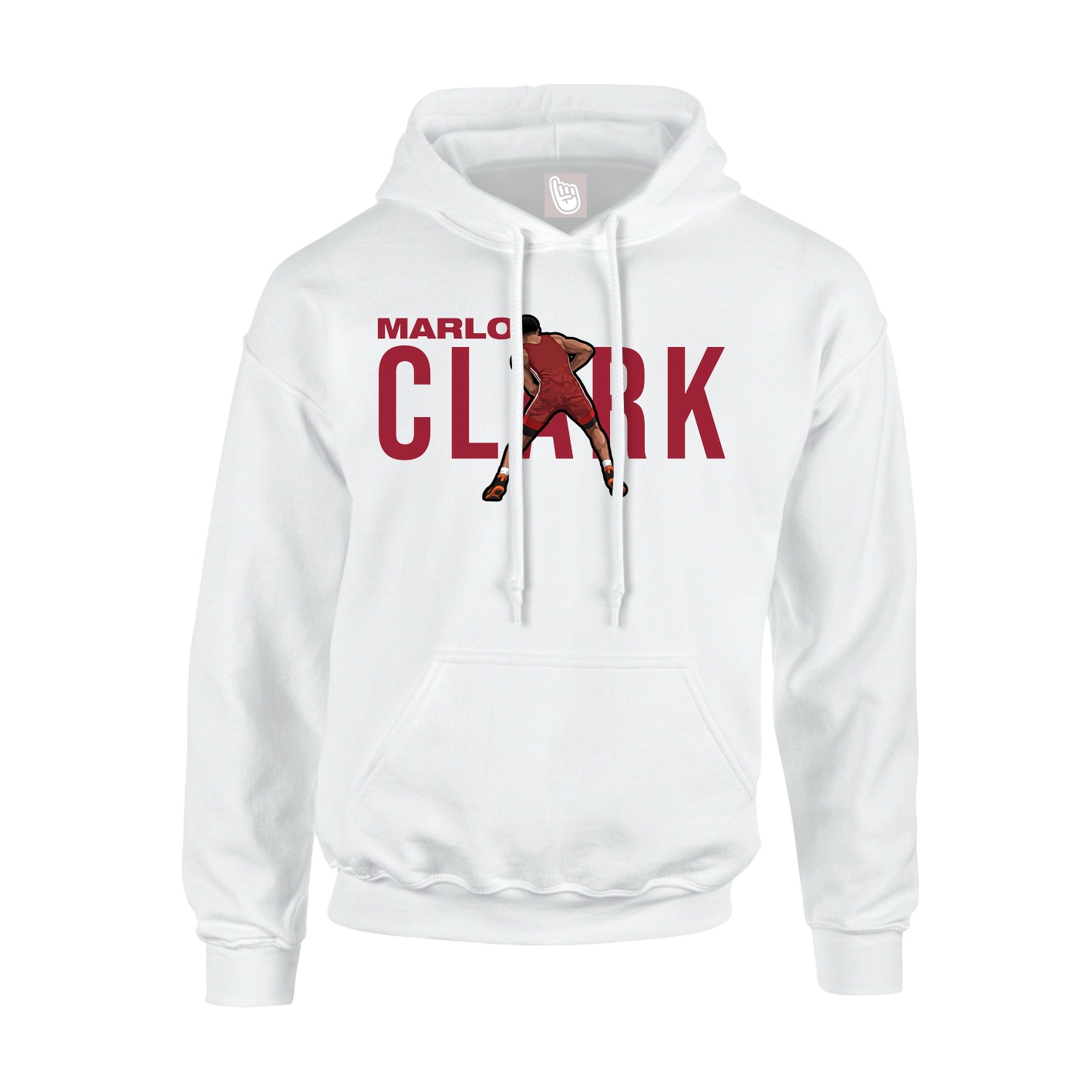 Youth Hoodie — Player Name in White