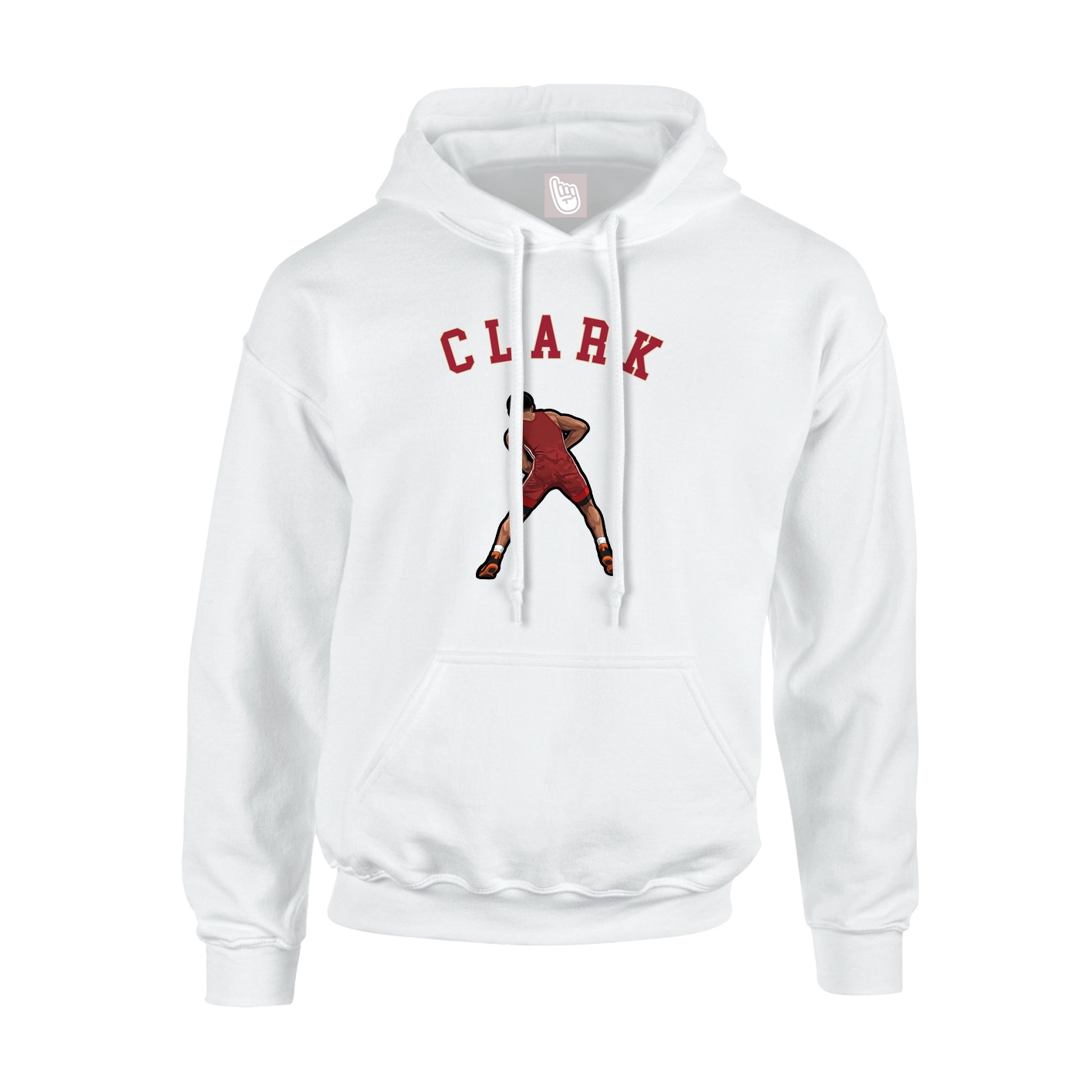 Youth Hoodie — Shirsey Arch in White