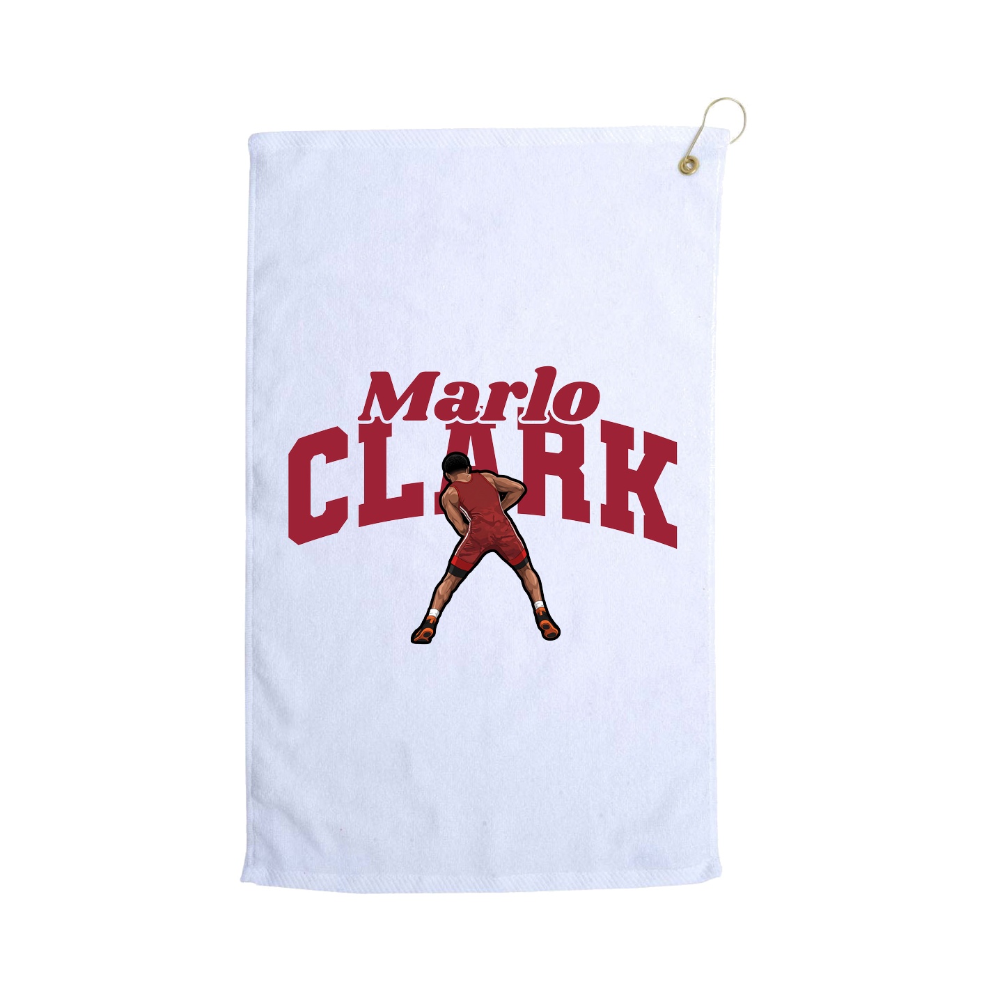 Golf Towel — Signature Arch in White