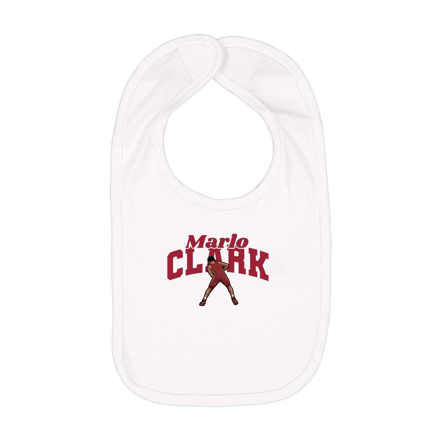 Infant Bib — Signature Arch in White