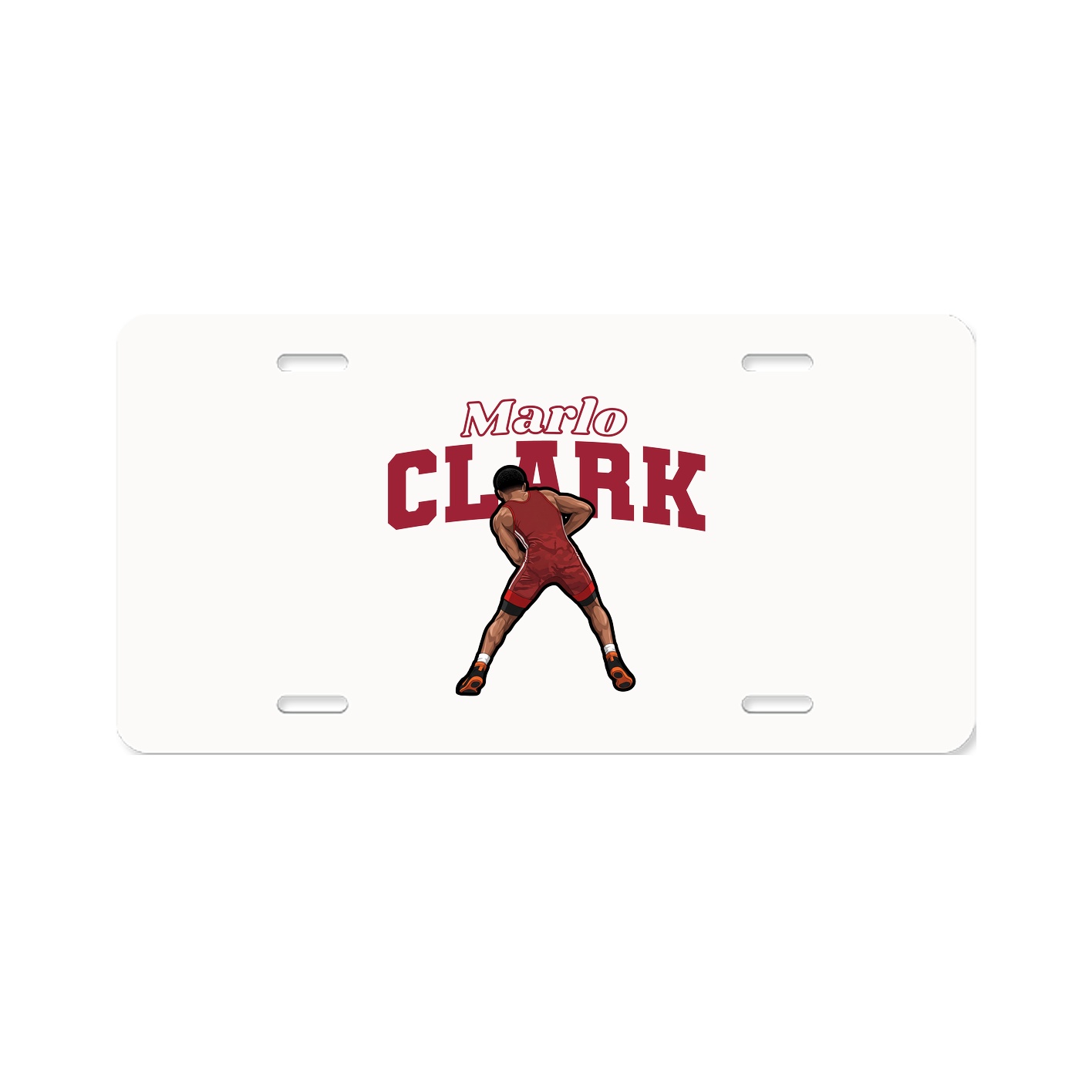 License Plate — Name Arch in Classic