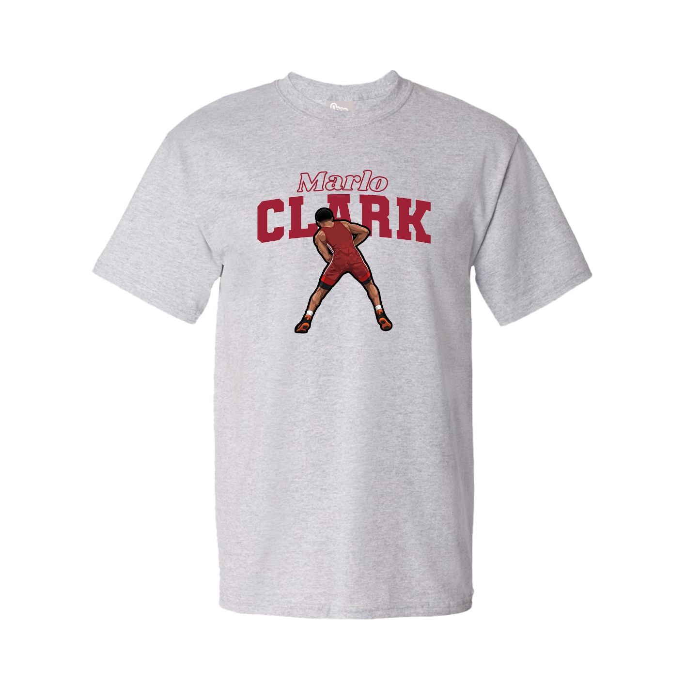 Youth Tee — Name Arch in Grey