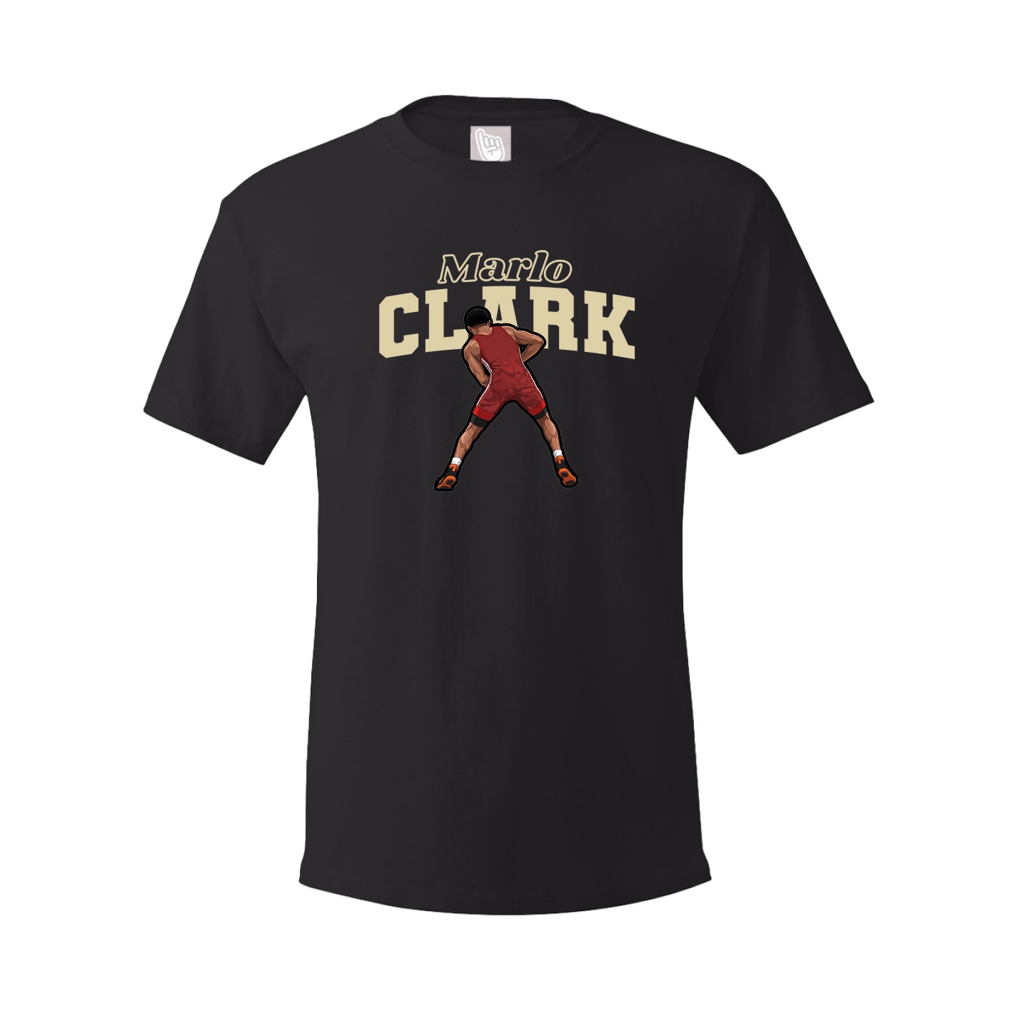 Youth Tee — Name Arch in Black