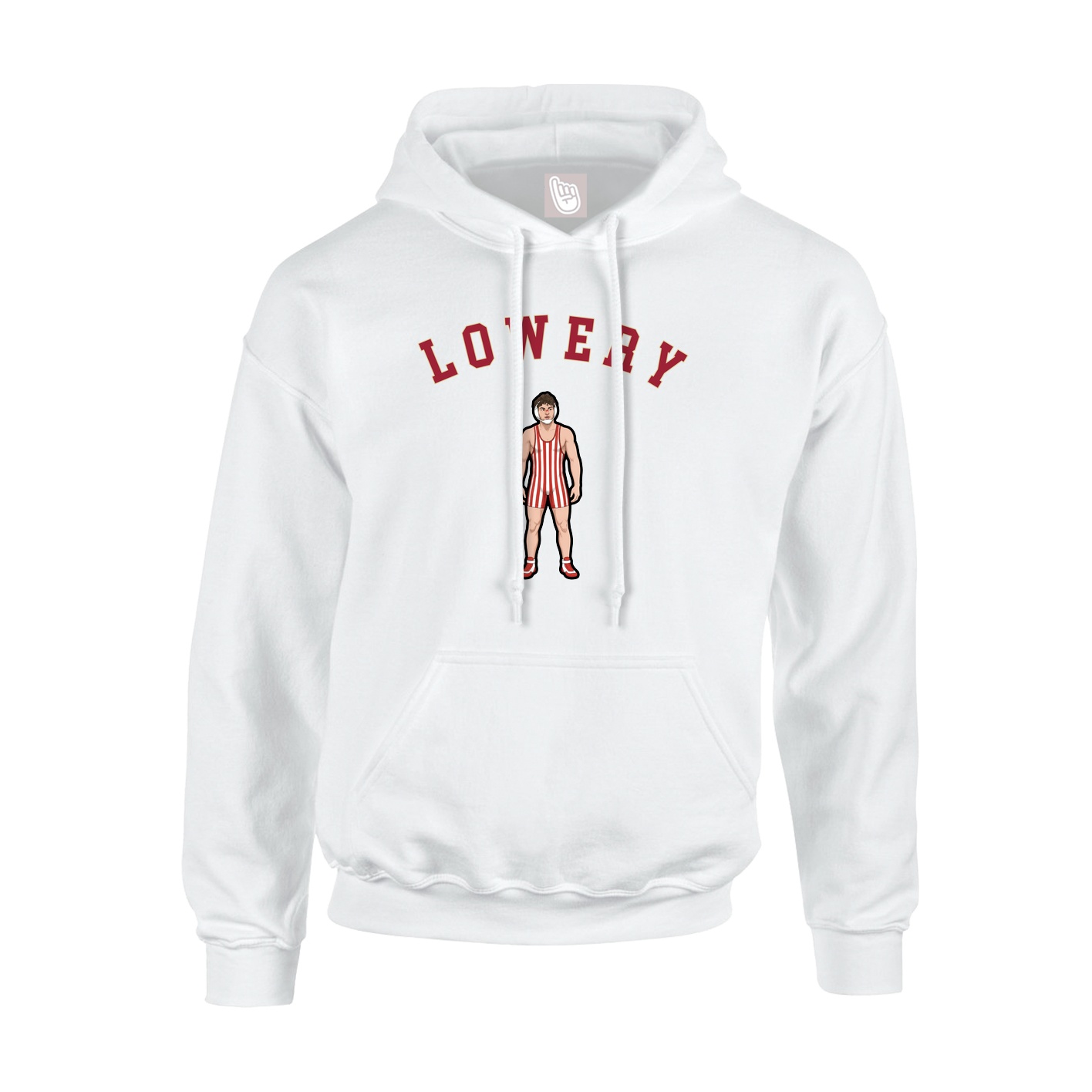 Youth Hoodie — Shirsey Arch in White