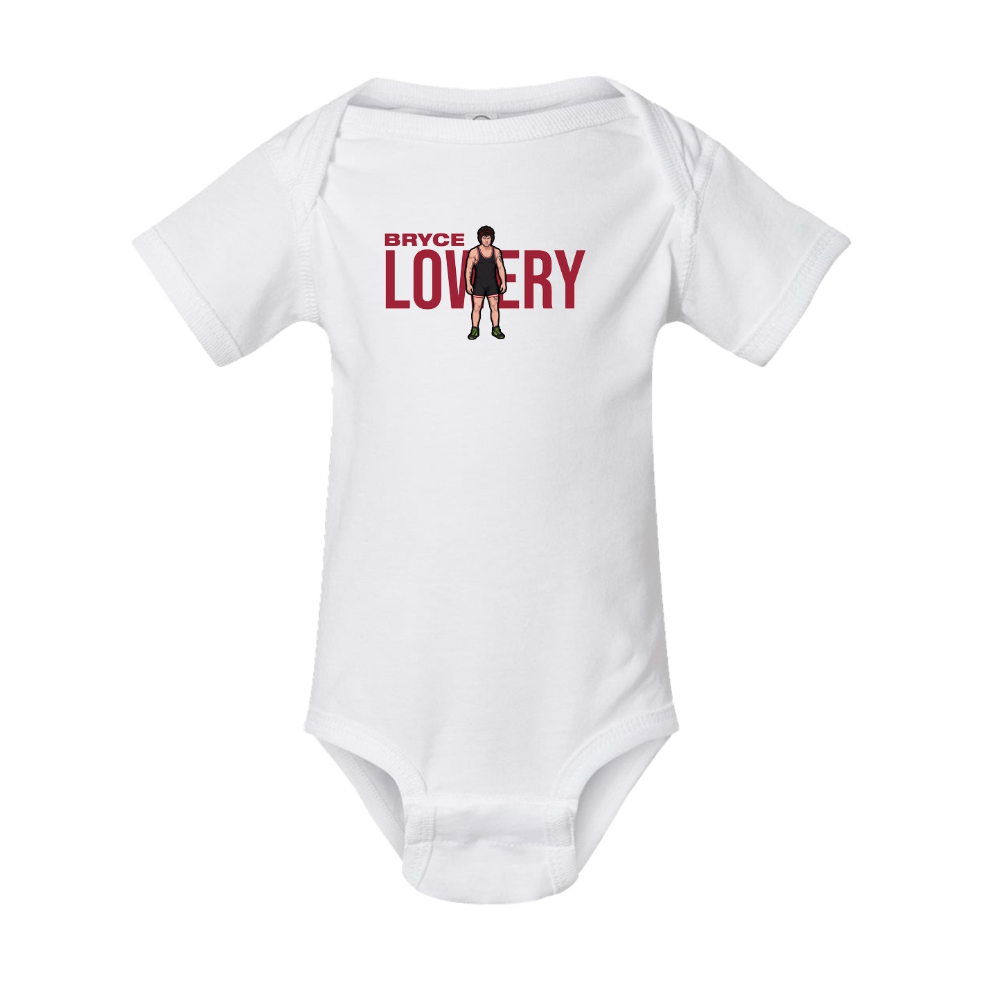 Baby Onesie — Player Name in White