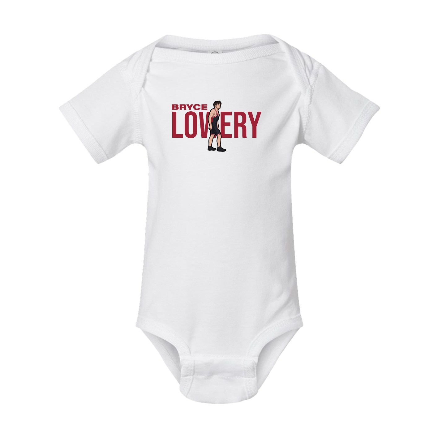 Baby Onesie — Player Name in White
