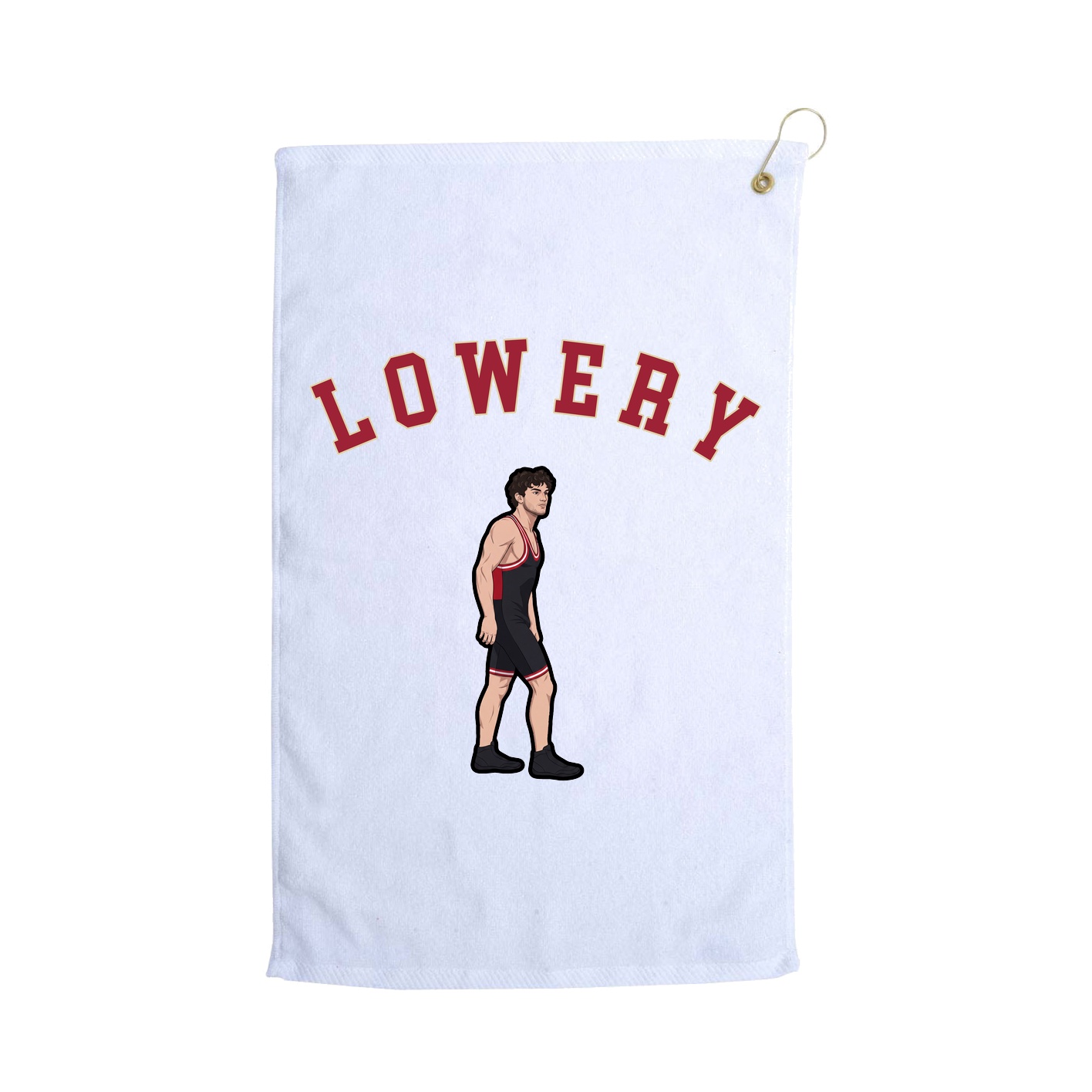 Golf Towel — Shirsey Arch in White
