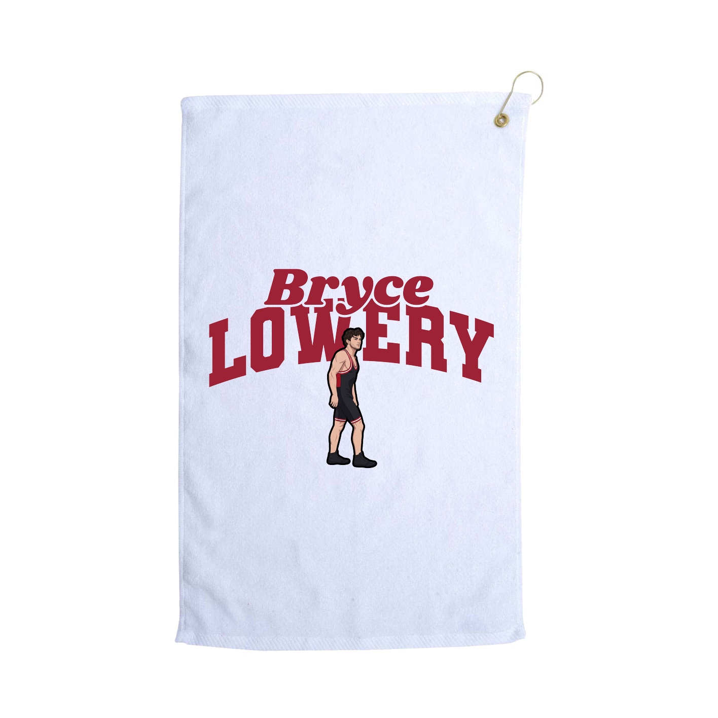 Golf Towel — Signature Arch in White