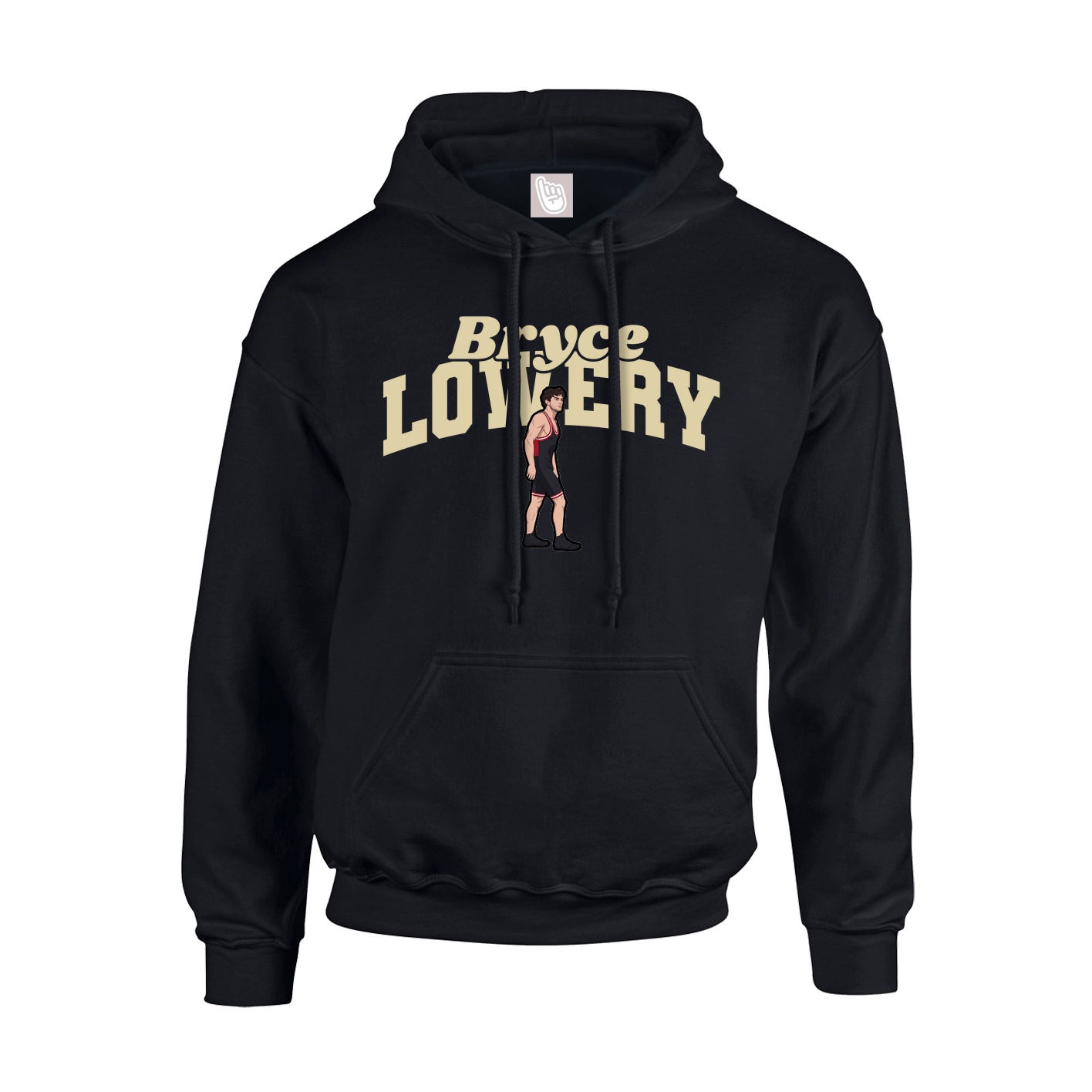 Youth Hoodie — Signature Arch in Black