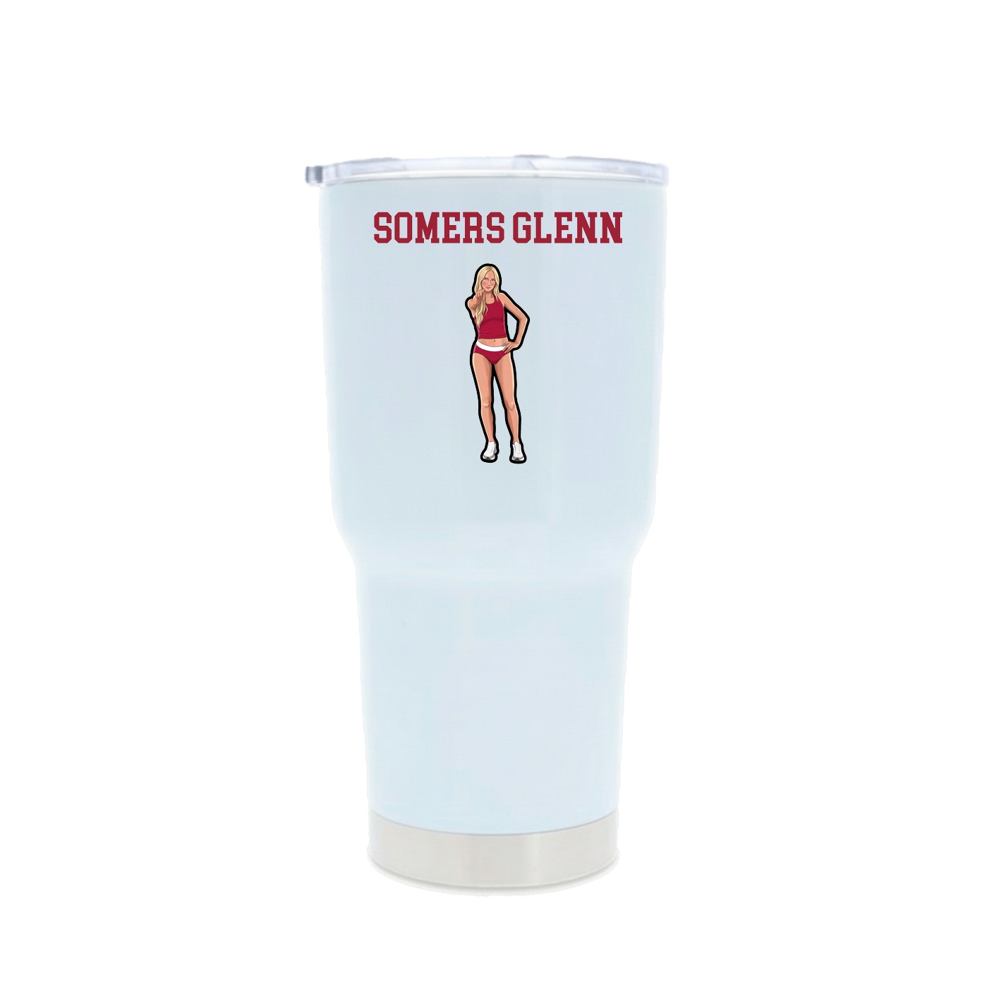 30oz Stainless Steel Tumbler — Shirsey in White