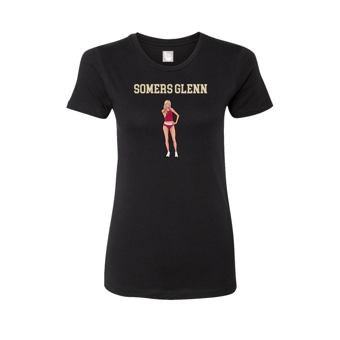 Fitted Women's Tee — Shirsey in Black