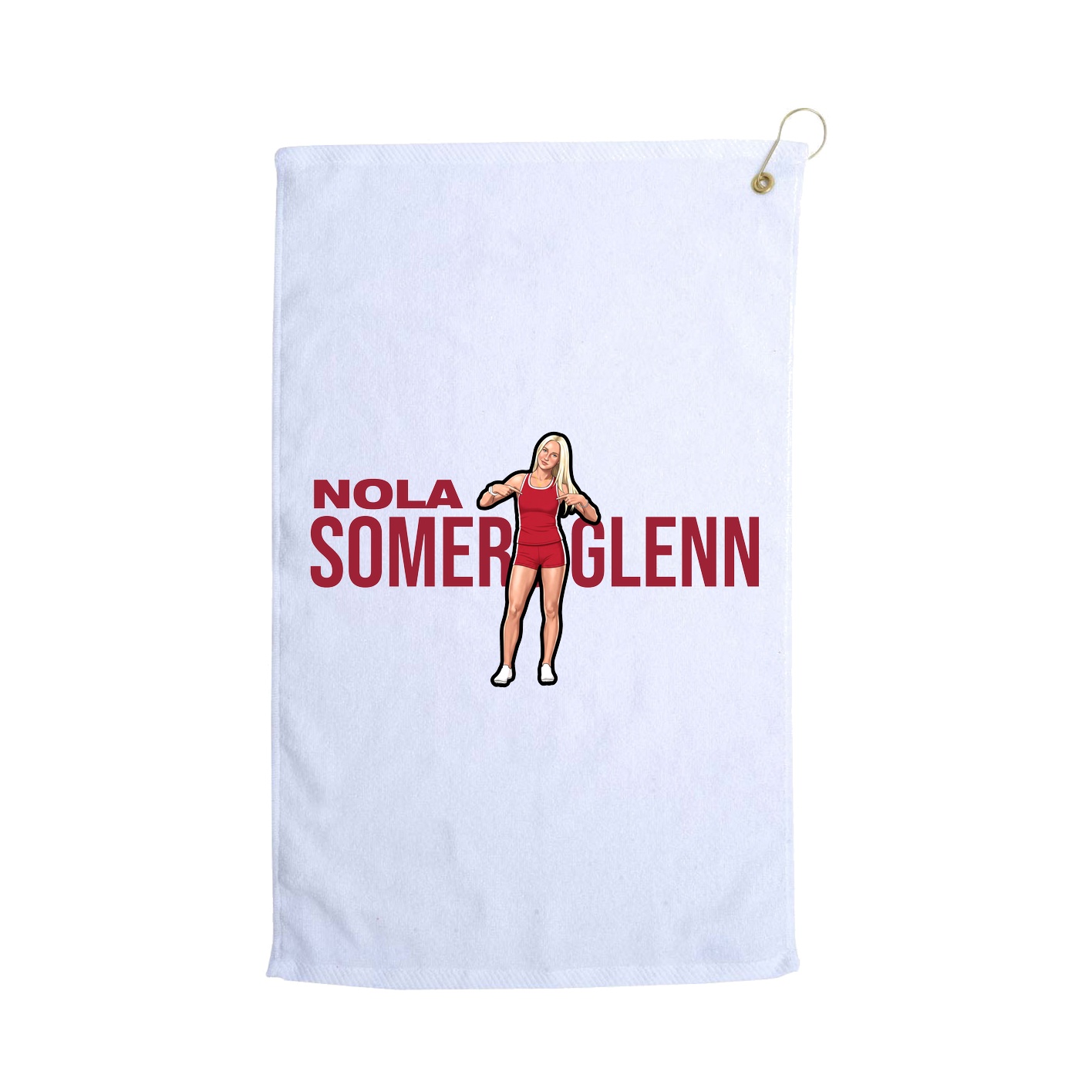 Golf Towel — Player Name in White