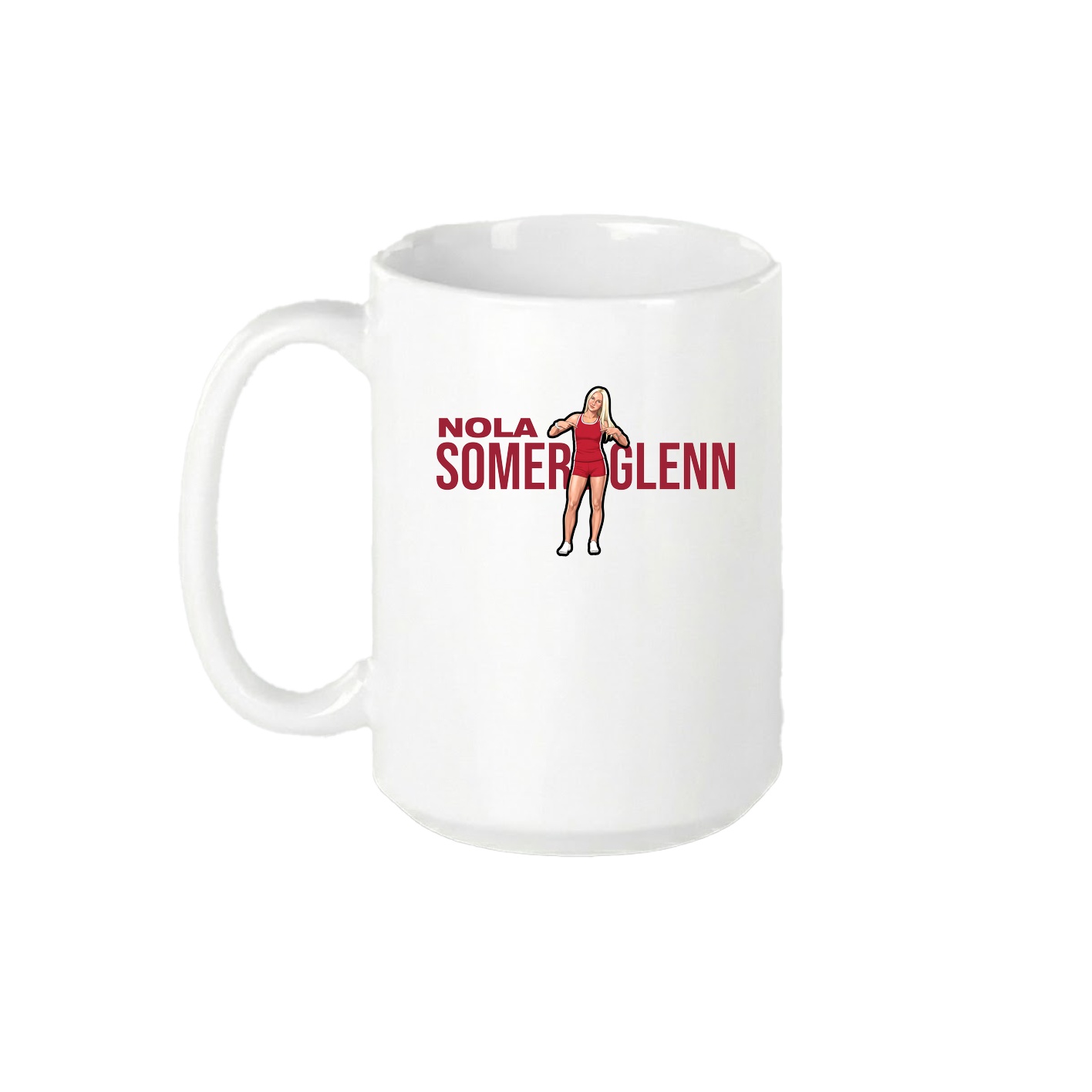 15oz Coffee Mug — Player Name in White