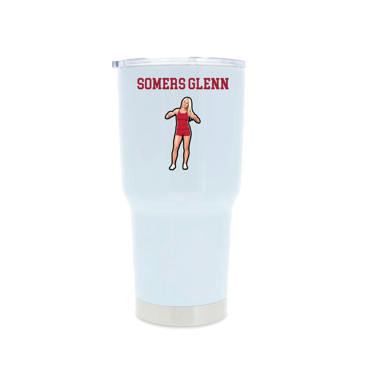 30oz Stainless Steel Tumbler — Shirsey in White