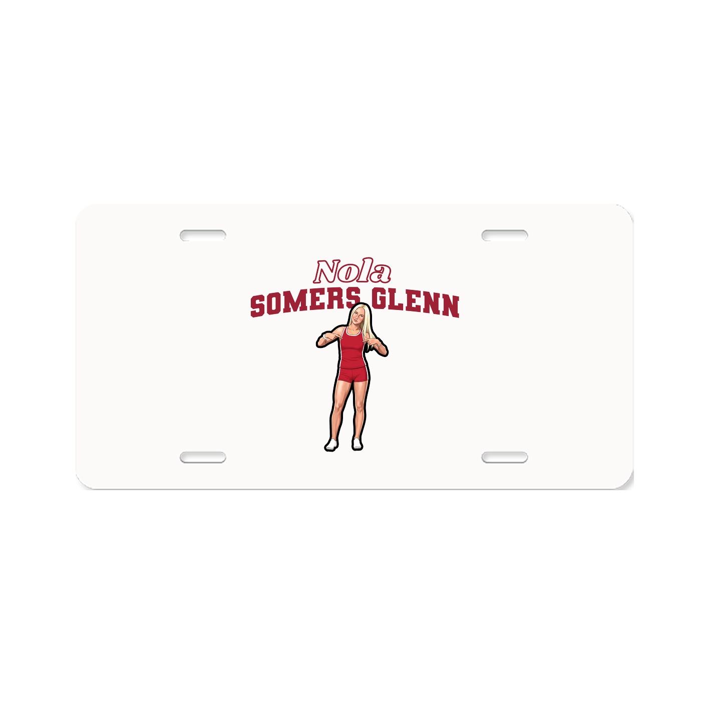 License Plate — Name Arch in Classic