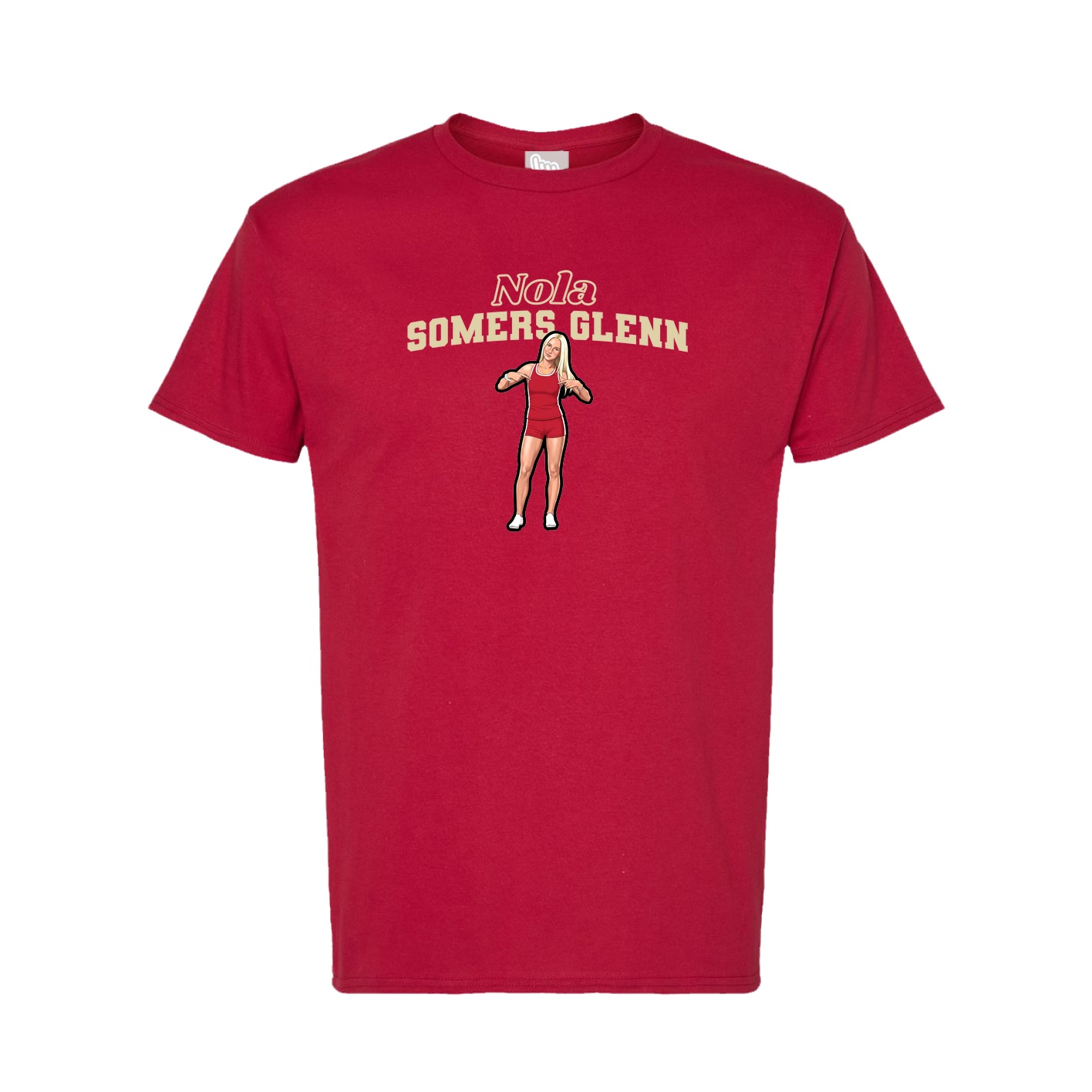 Tee — Name Arch in Crimson