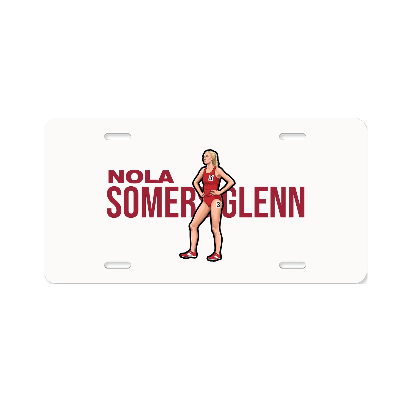 License Plate — Player Name in Classic