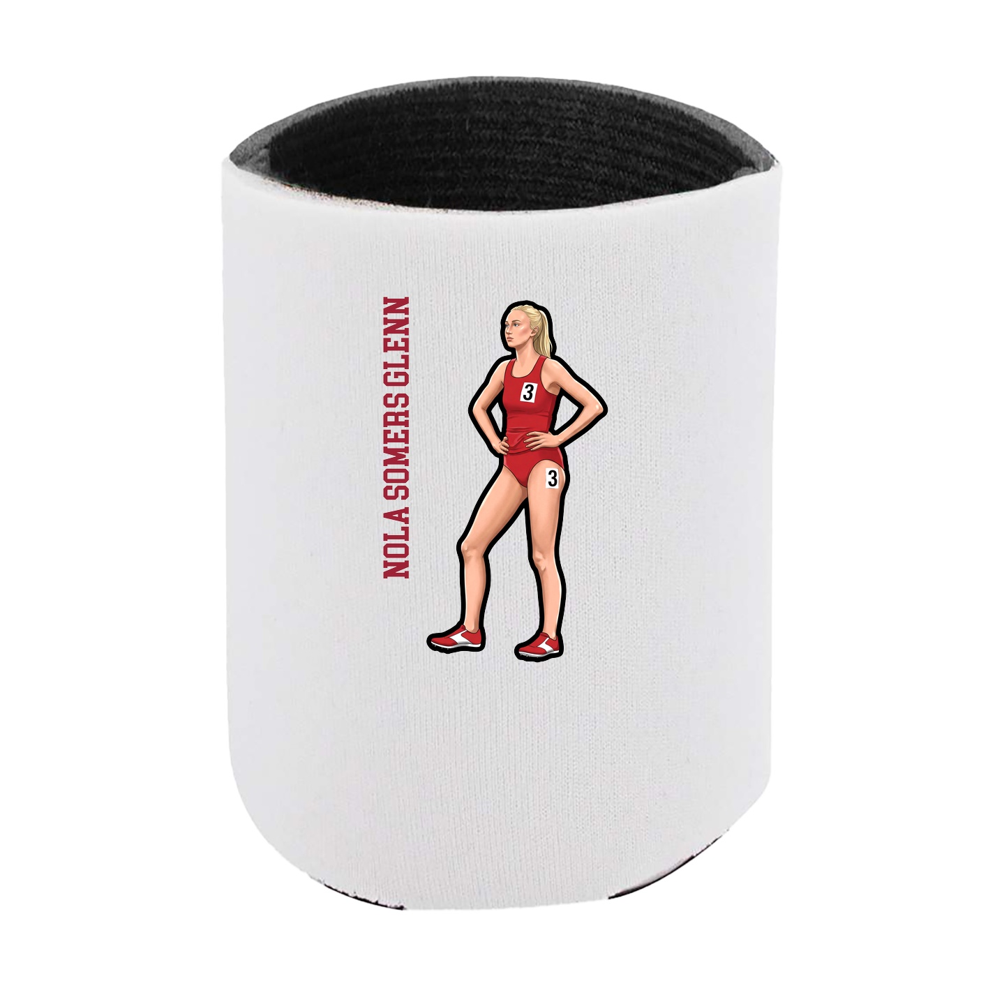 Can Holder — Name Vertical in White