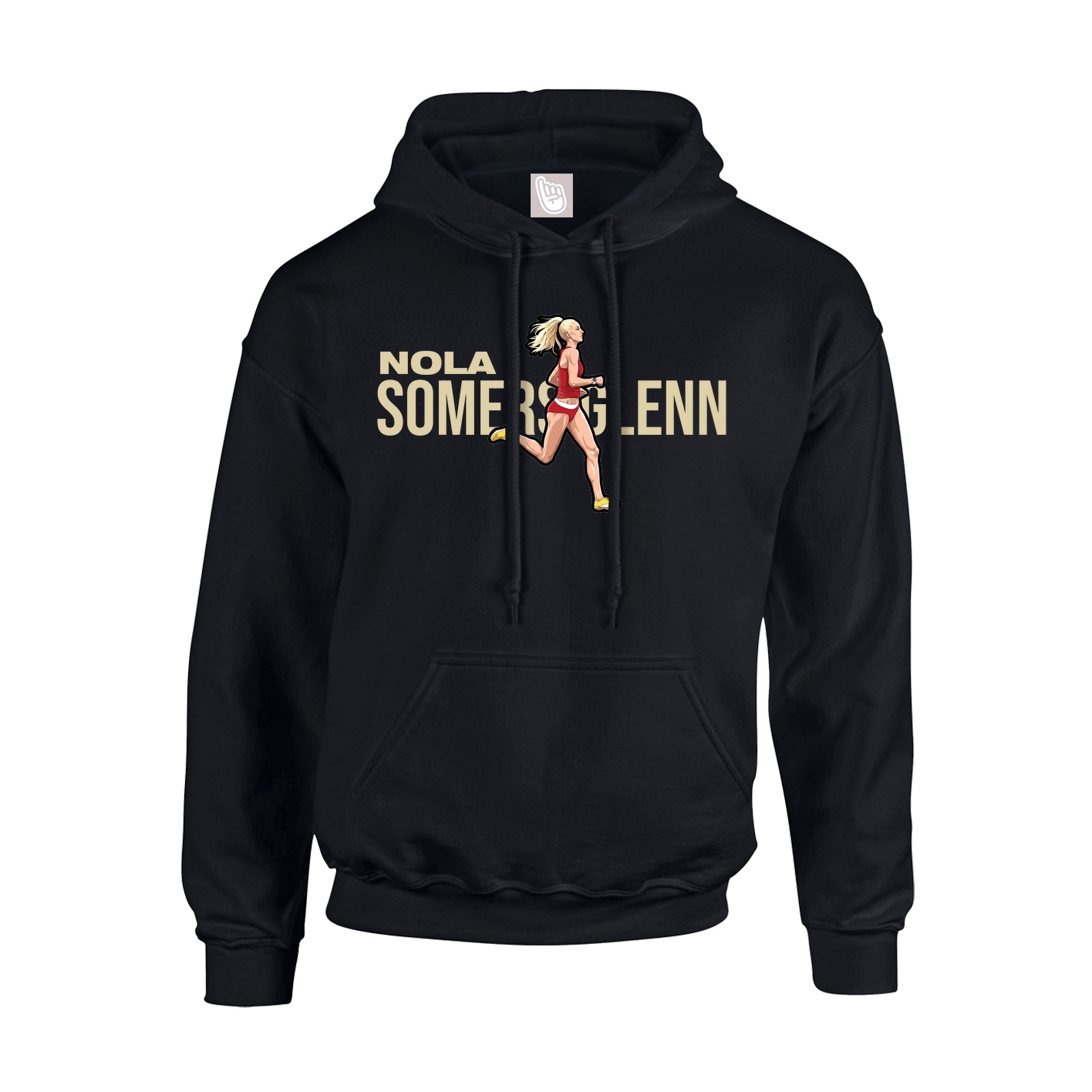 Youth Hoodie — Player Name in Black
