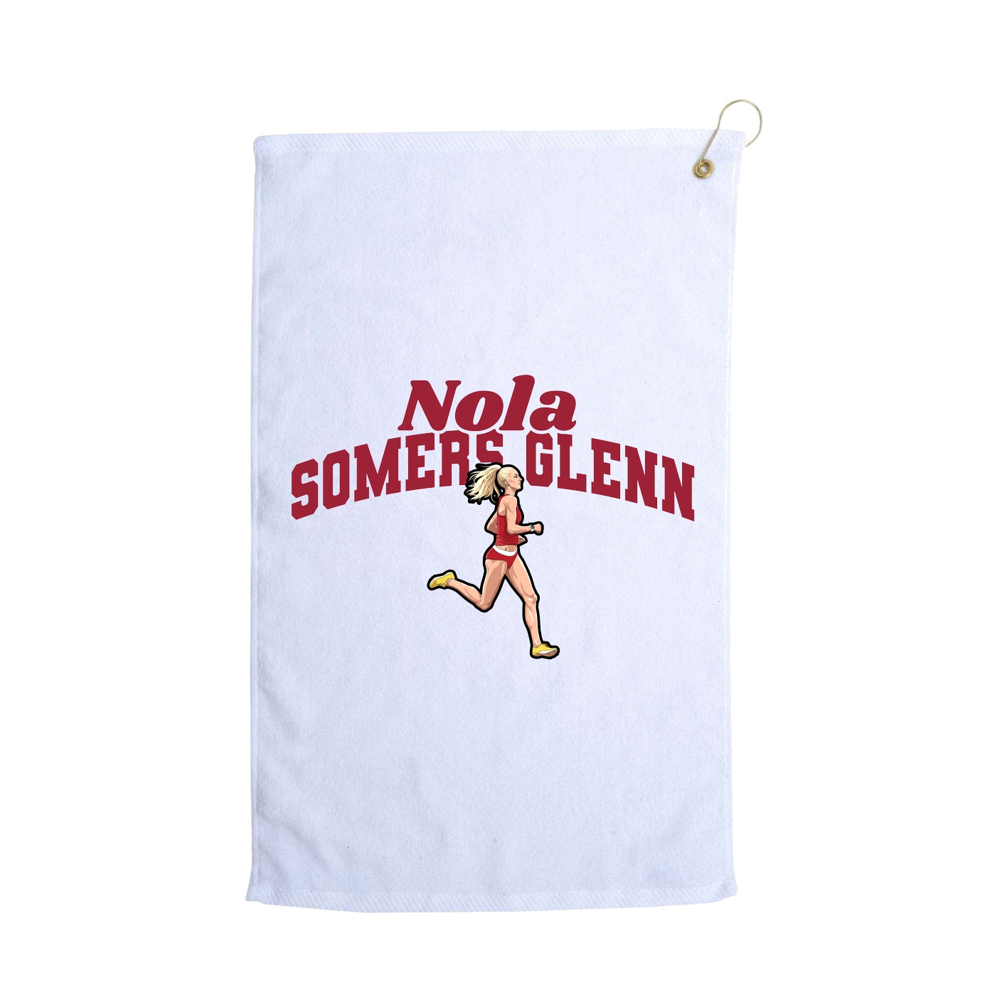 Golf Towel — Signature Arch in White