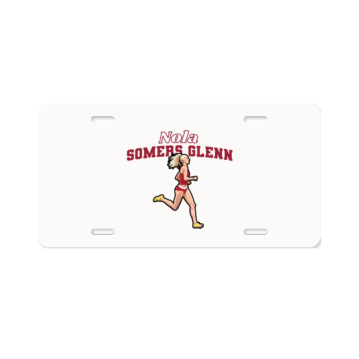 License Plate — Name Arch in Classic