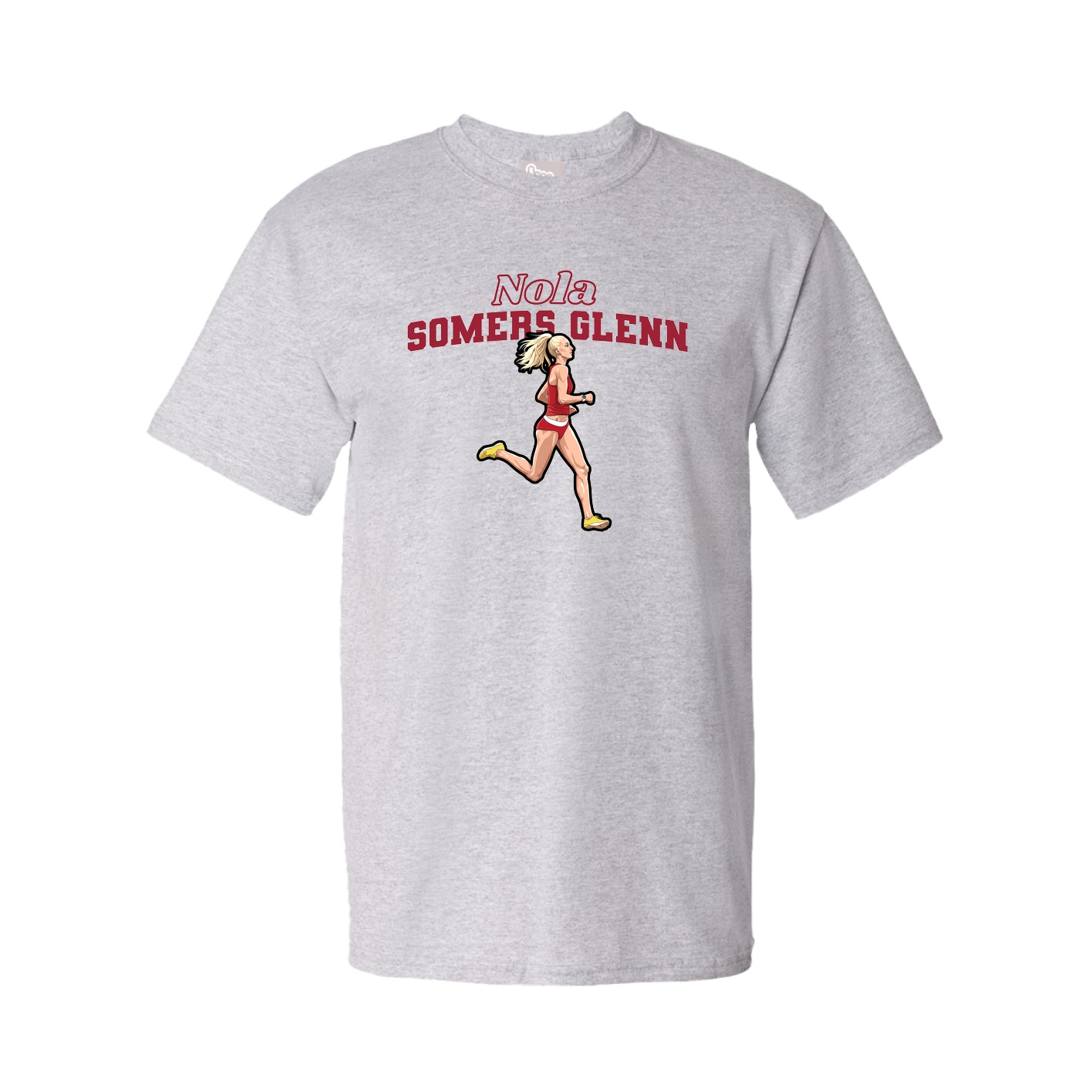 Youth Tee — Name Arch in Grey