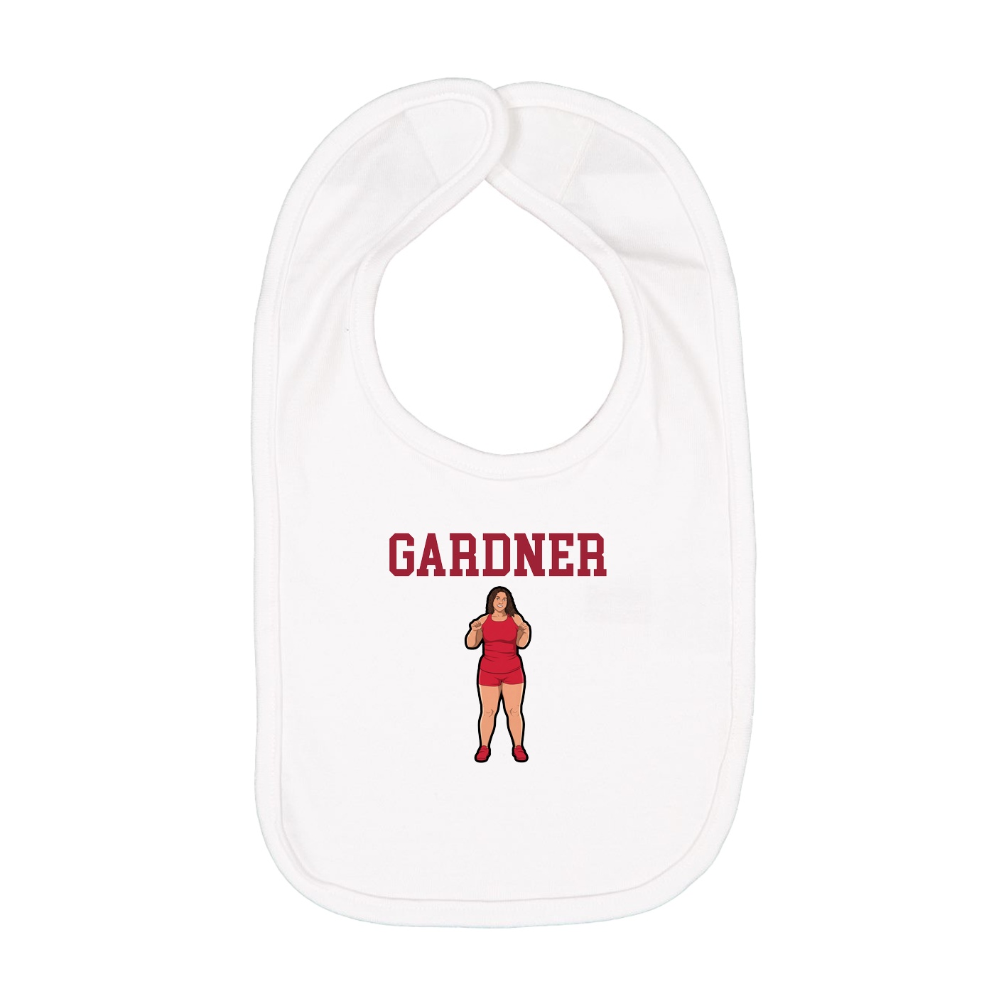 Infant Bib — Shirsey in White