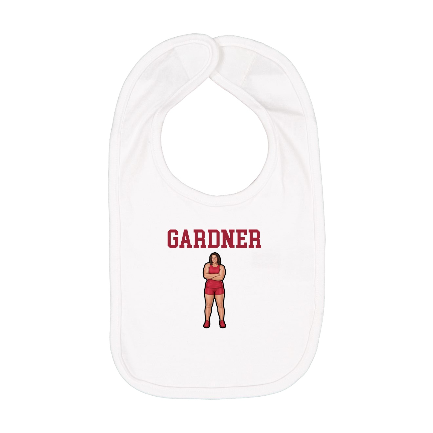 Infant Bib — Shirsey in White