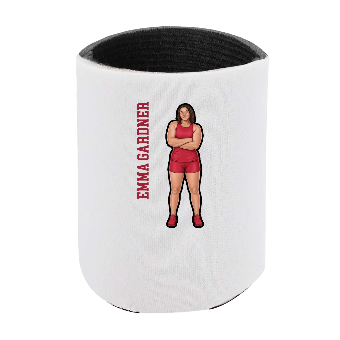 Can Holder — Name Vertical in White