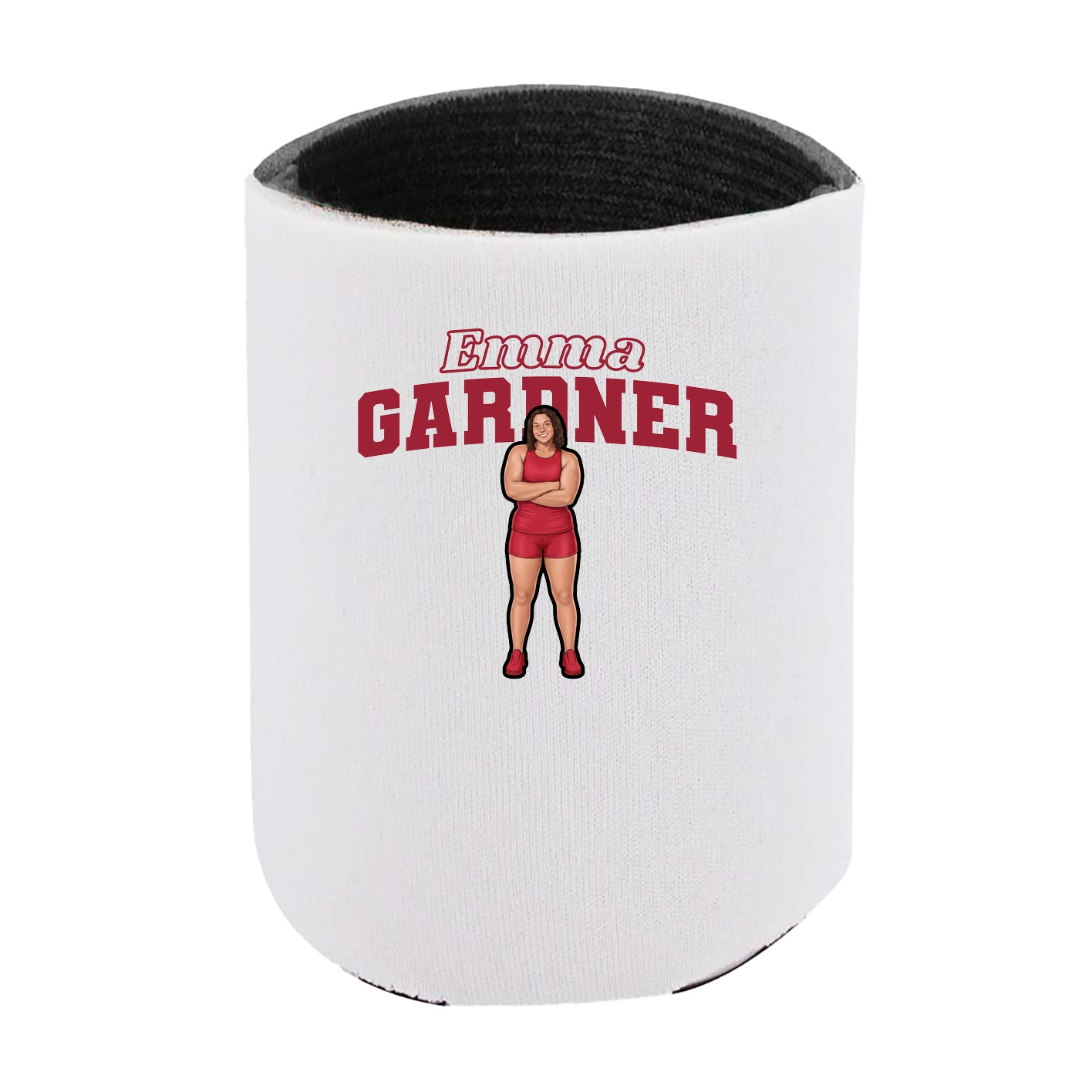Can Holder — Name Arch in White