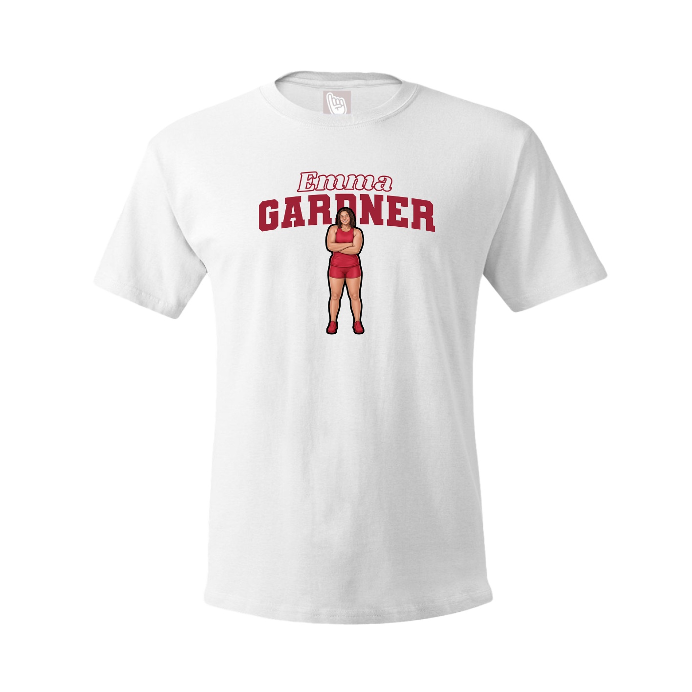 Tee — Name Arch in White