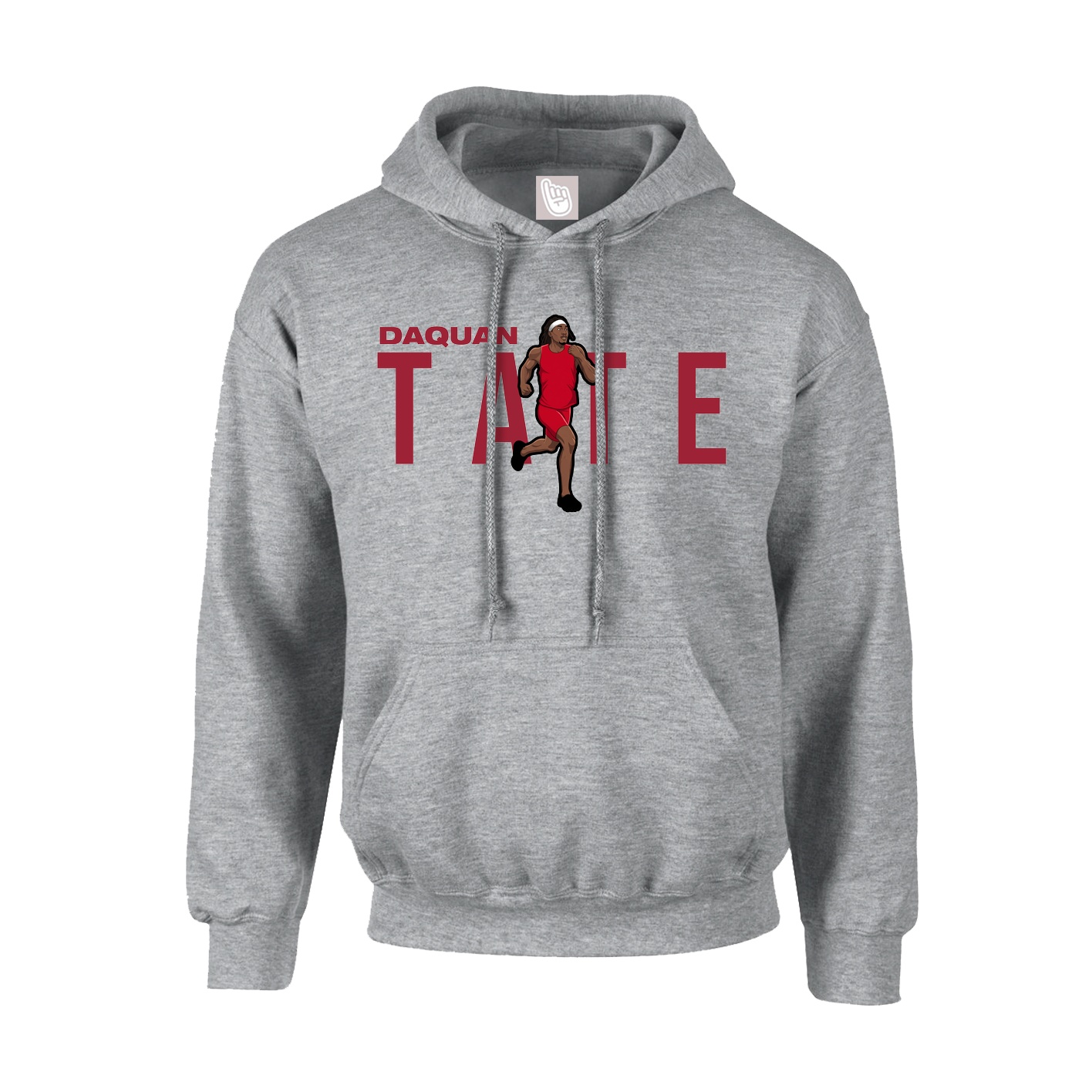 Youth Hoodie — Player Name in Grey