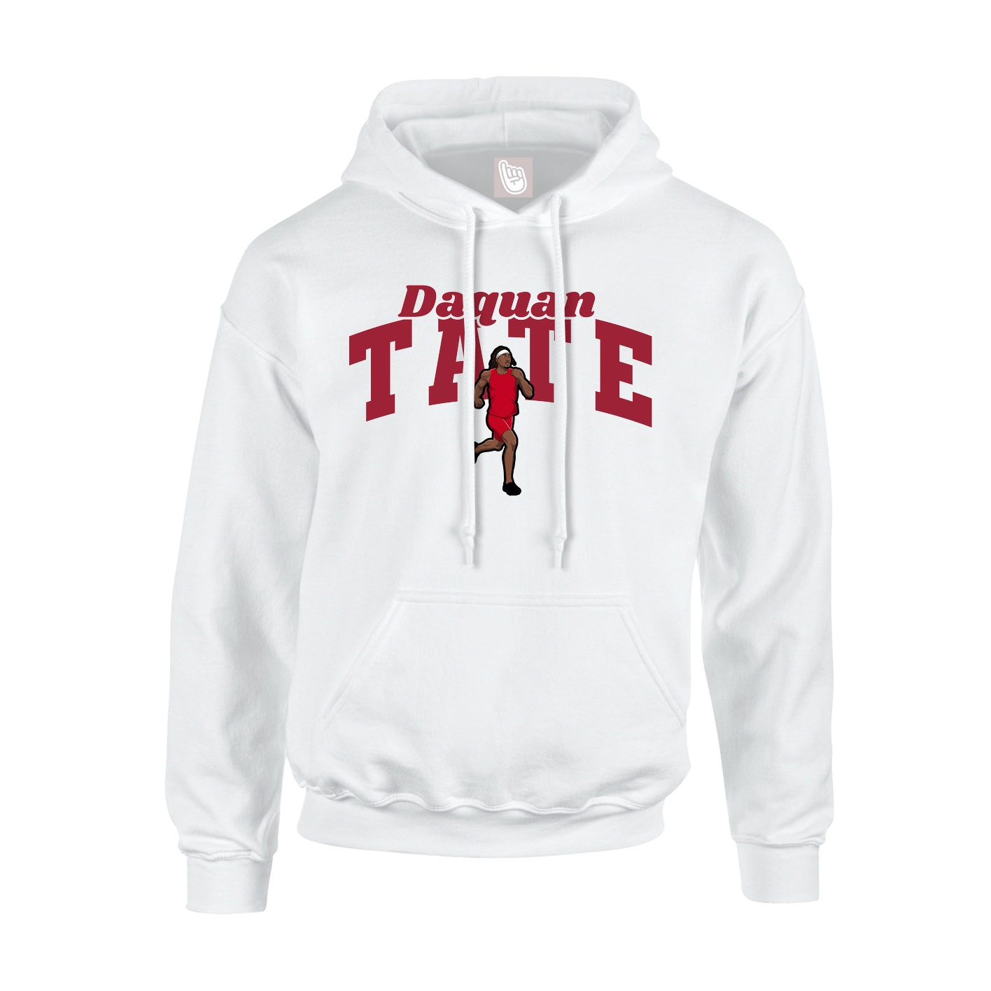 Youth Hoodie — Signature Arch in White