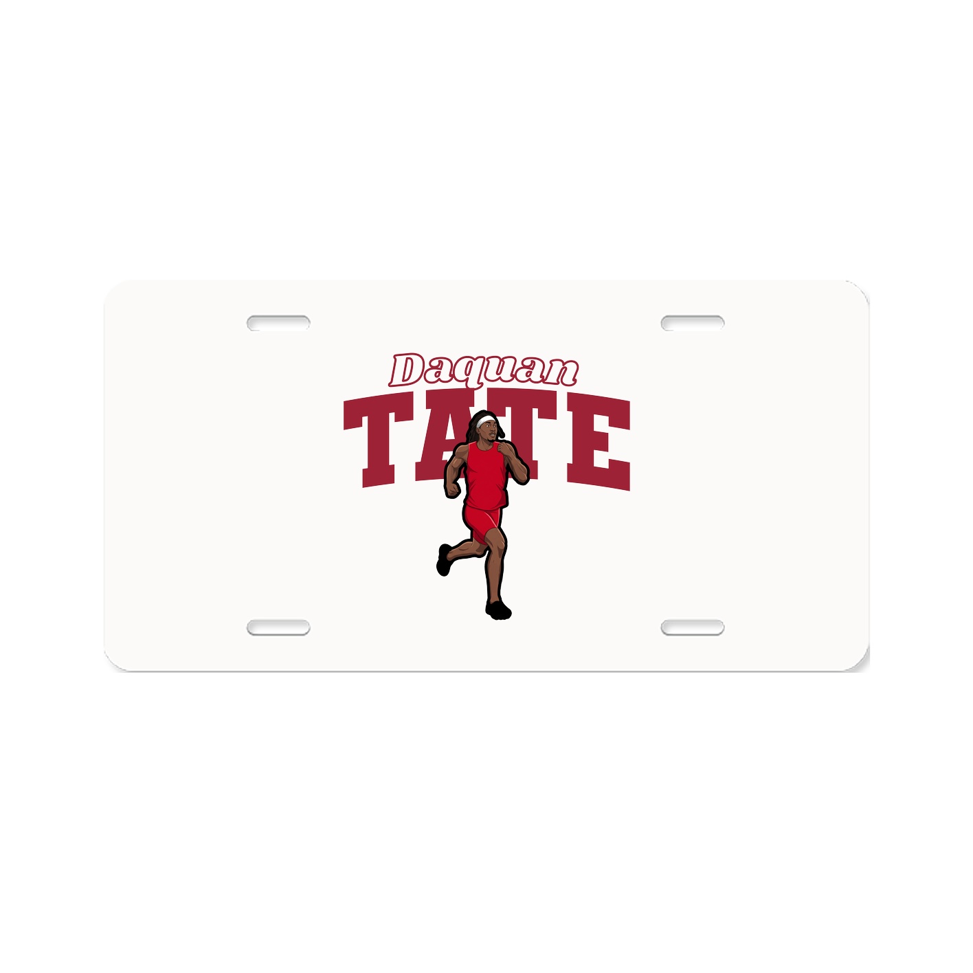 License Plate — Name Arch in Classic