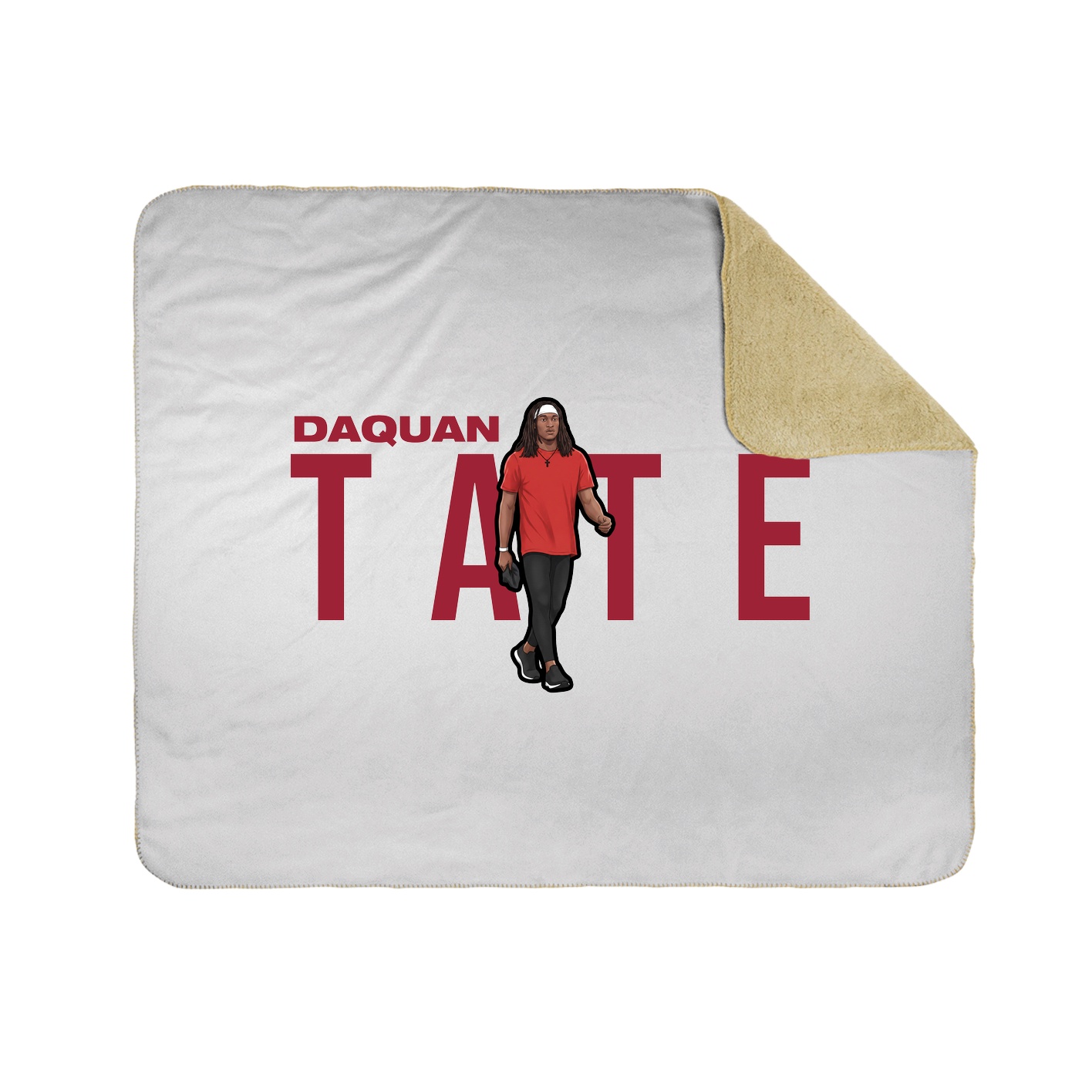 Throw Blanket — Player Name in White