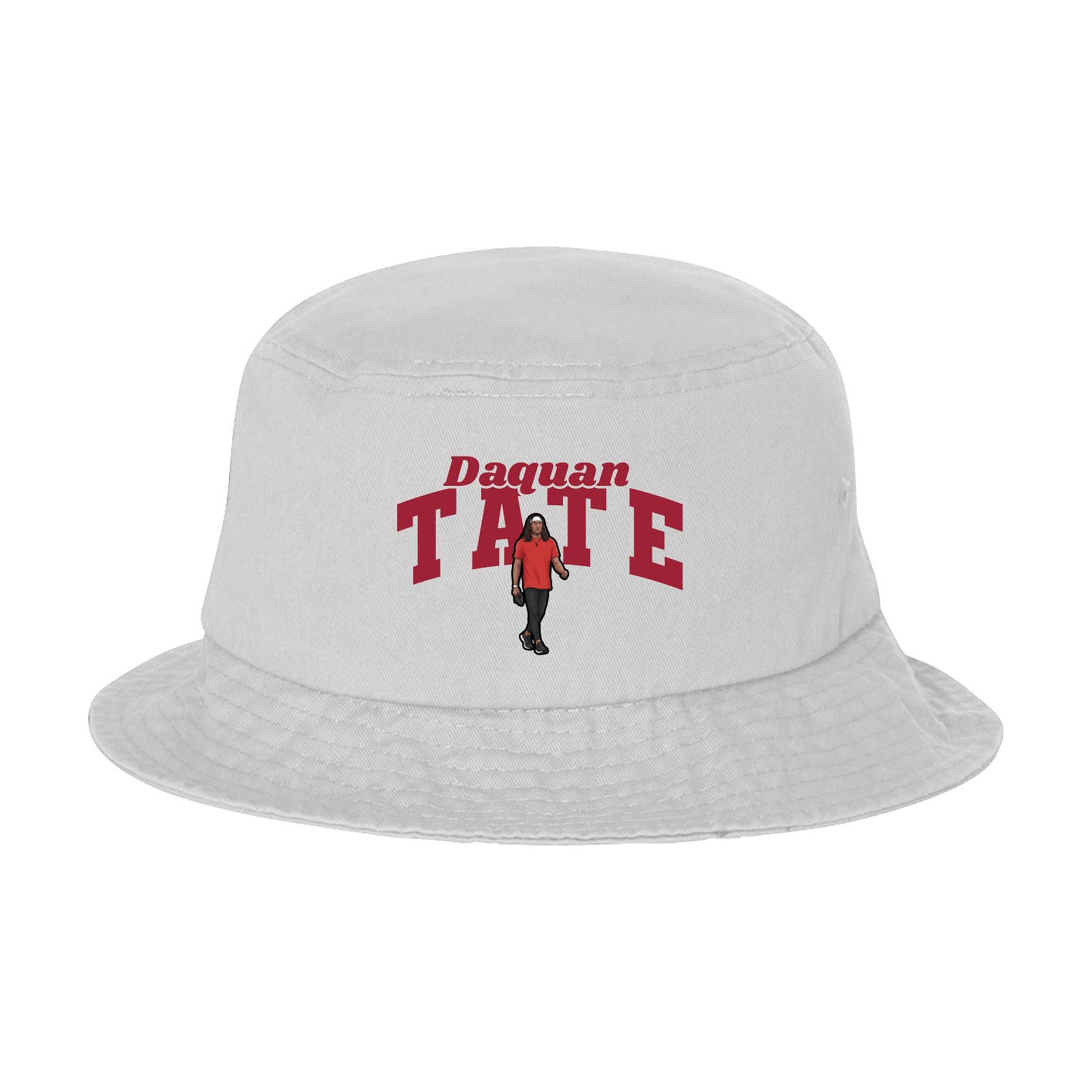 Bucket Cap — Signature Arch in White