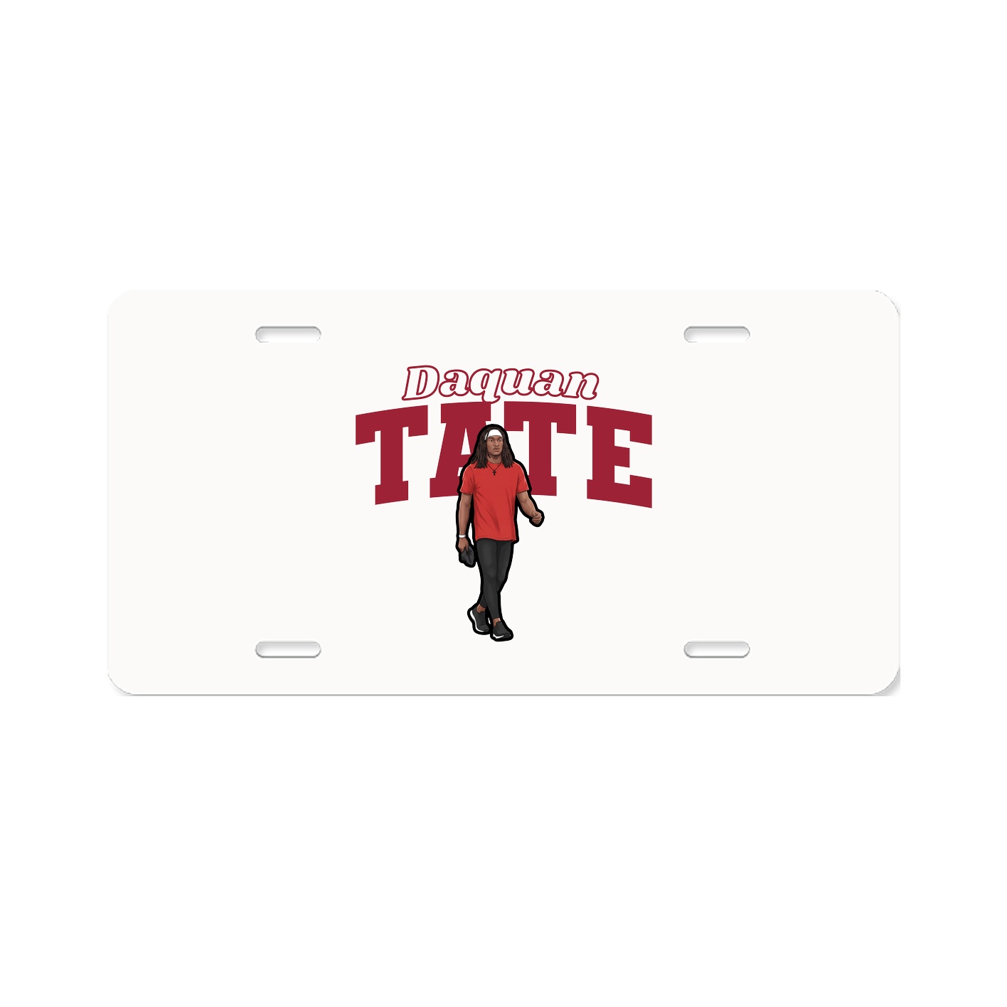License Plate — Name Arch in Classic