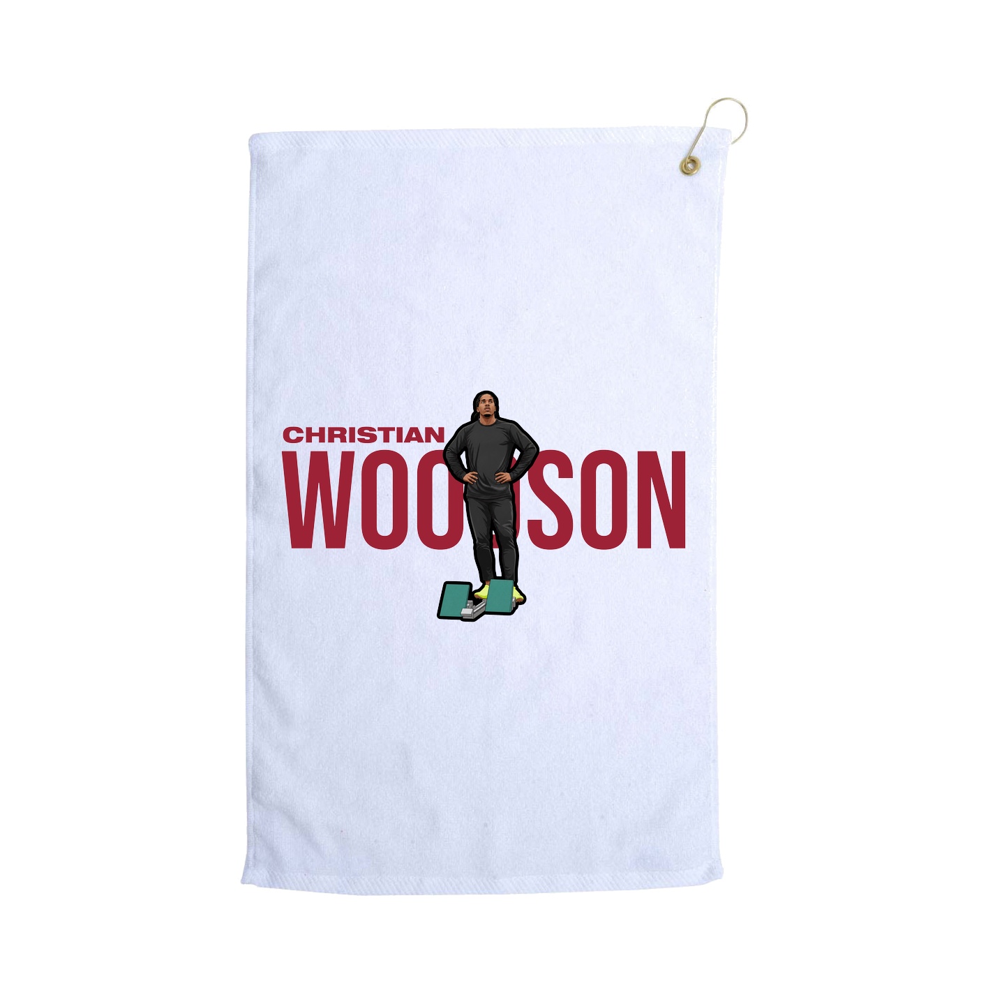Golf Towel — Player Name in White