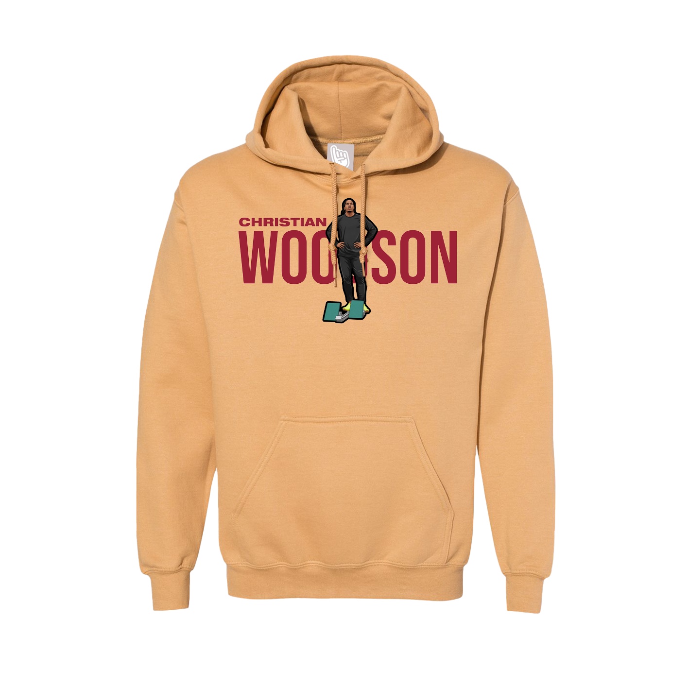 Hoodie — Player Name in Vegas Gold