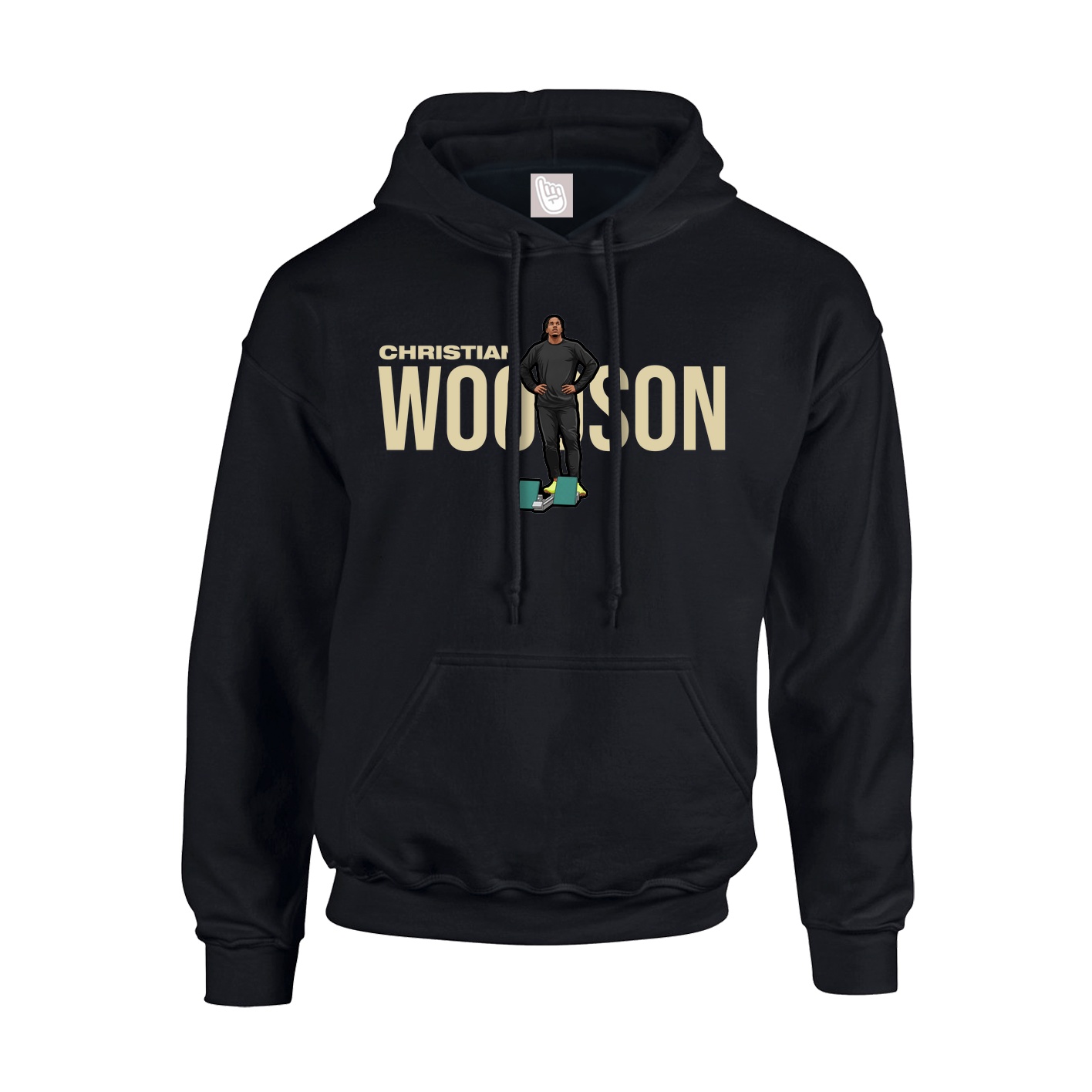 Youth Hoodie — Player Name in Black