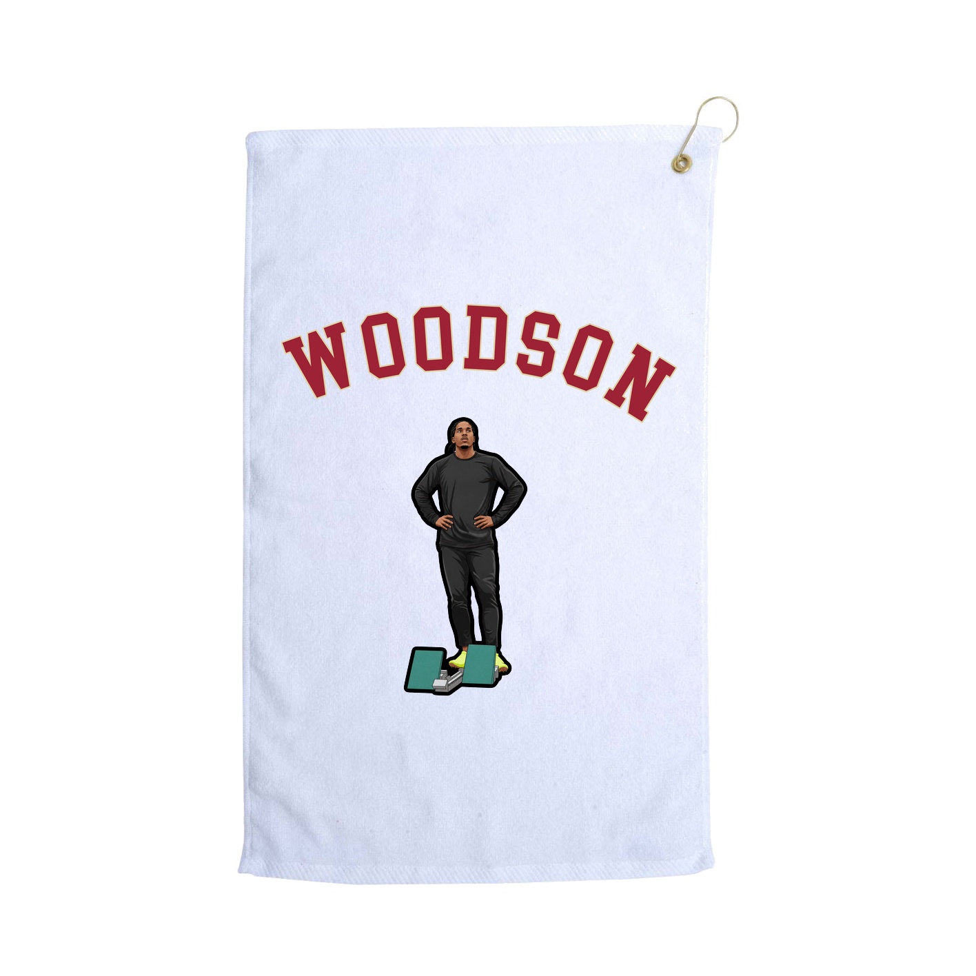 Golf Towel — Shirsey Arch in White