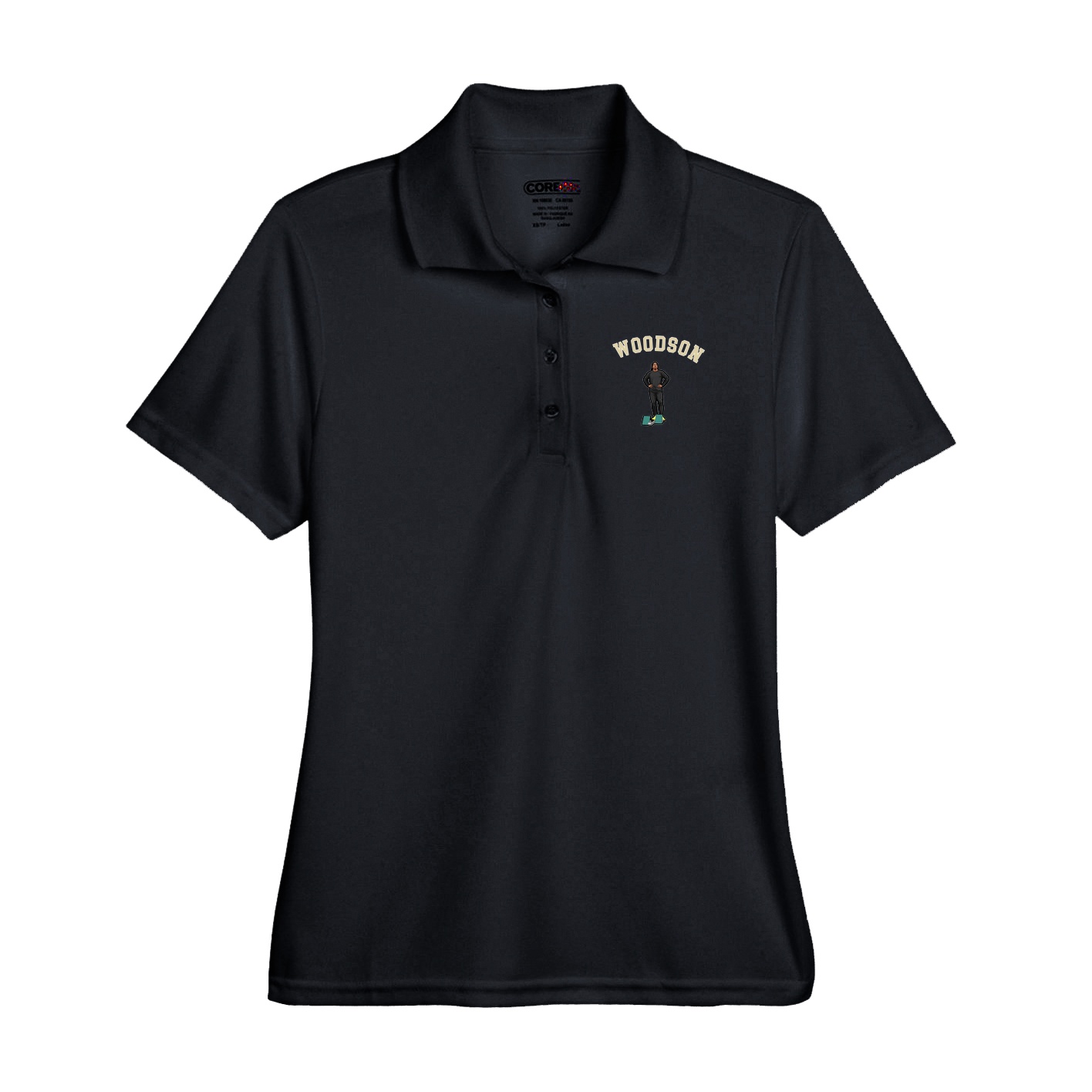 Performance Polo — Shirsey Arch in Black