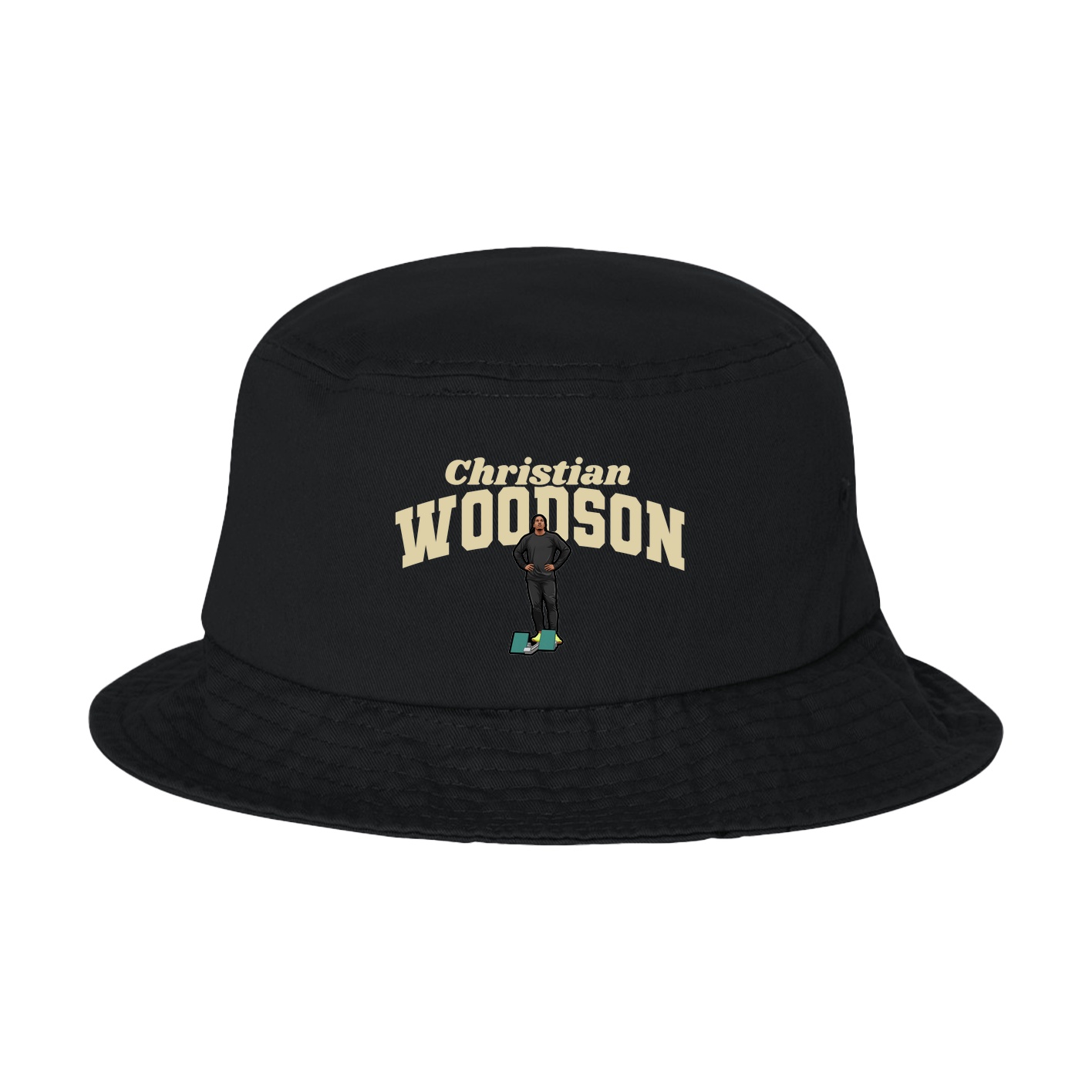Bucket Cap — Signature Arch in Black
