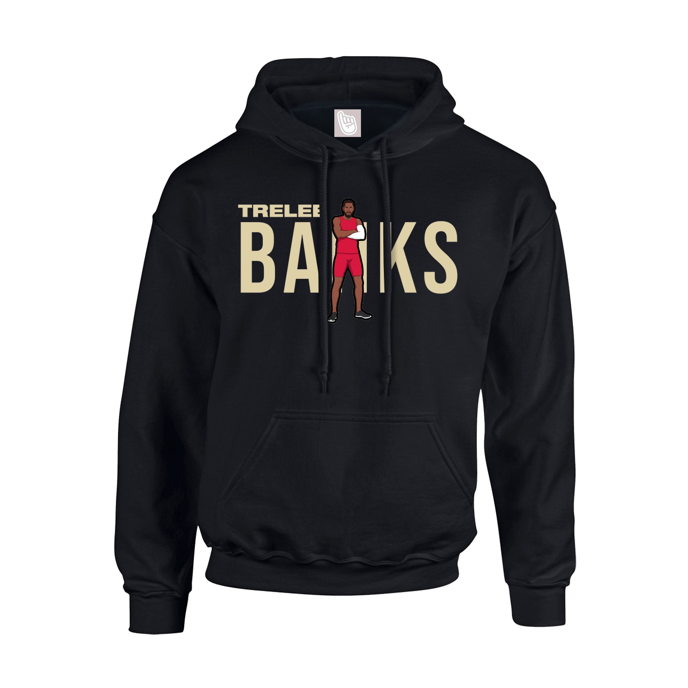 Hoodie — Player Name in Black
