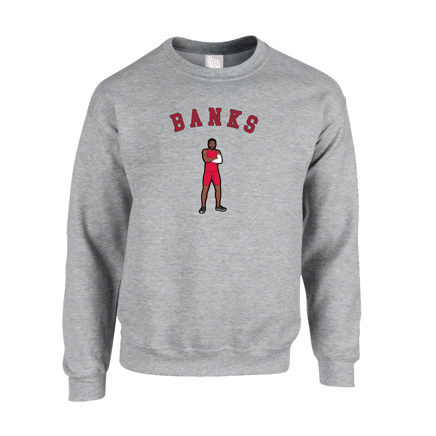 Fleece Crew — Shirsey Arch in Grey