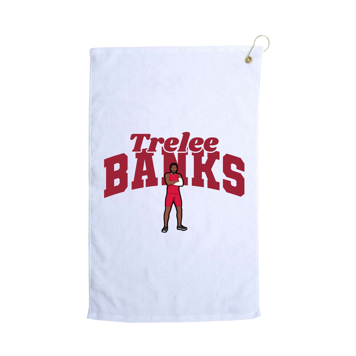Golf Towel — Signature Arch in White